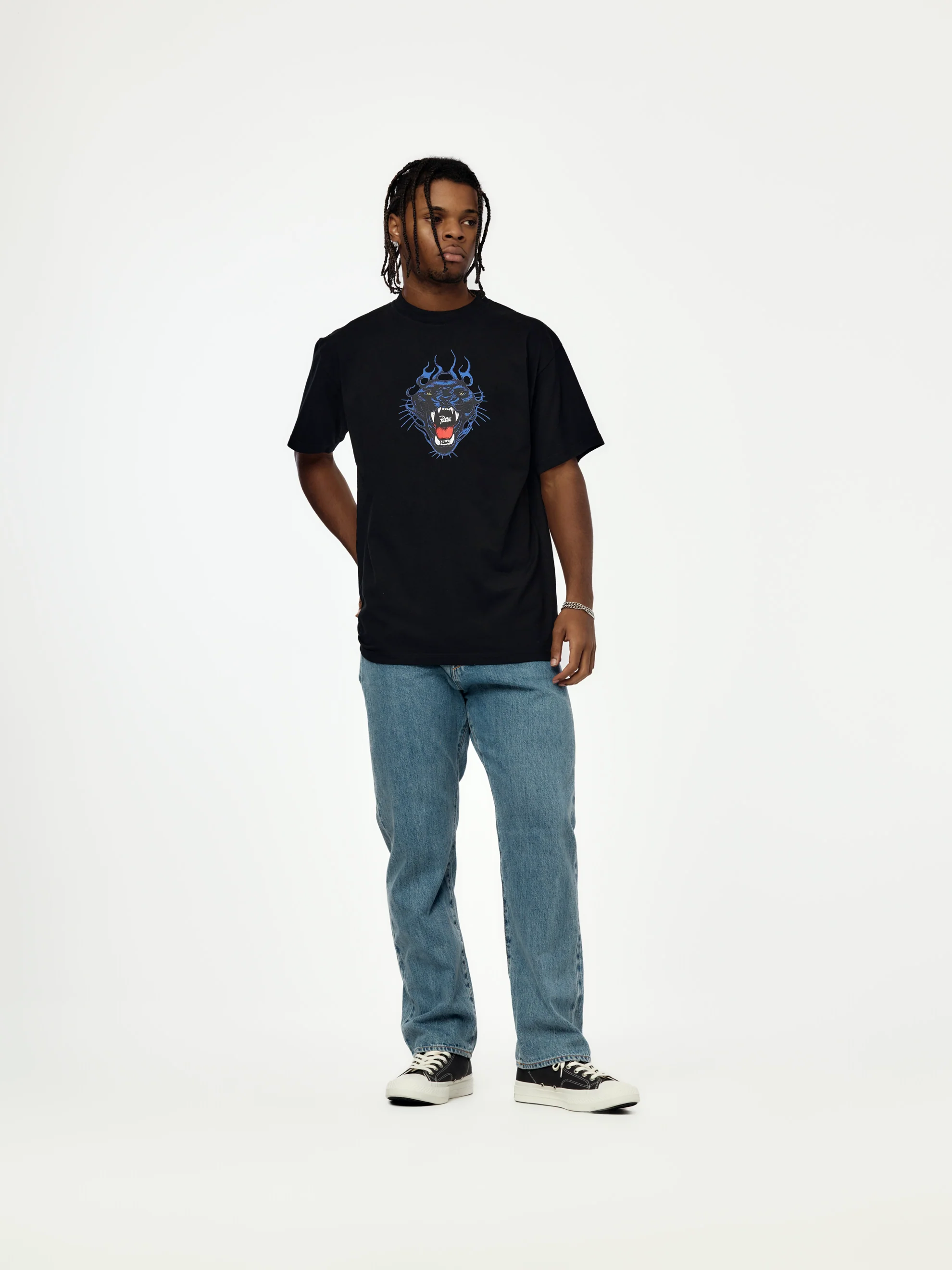 Patta Fire Panther T-Shirt (Black) - Image 4