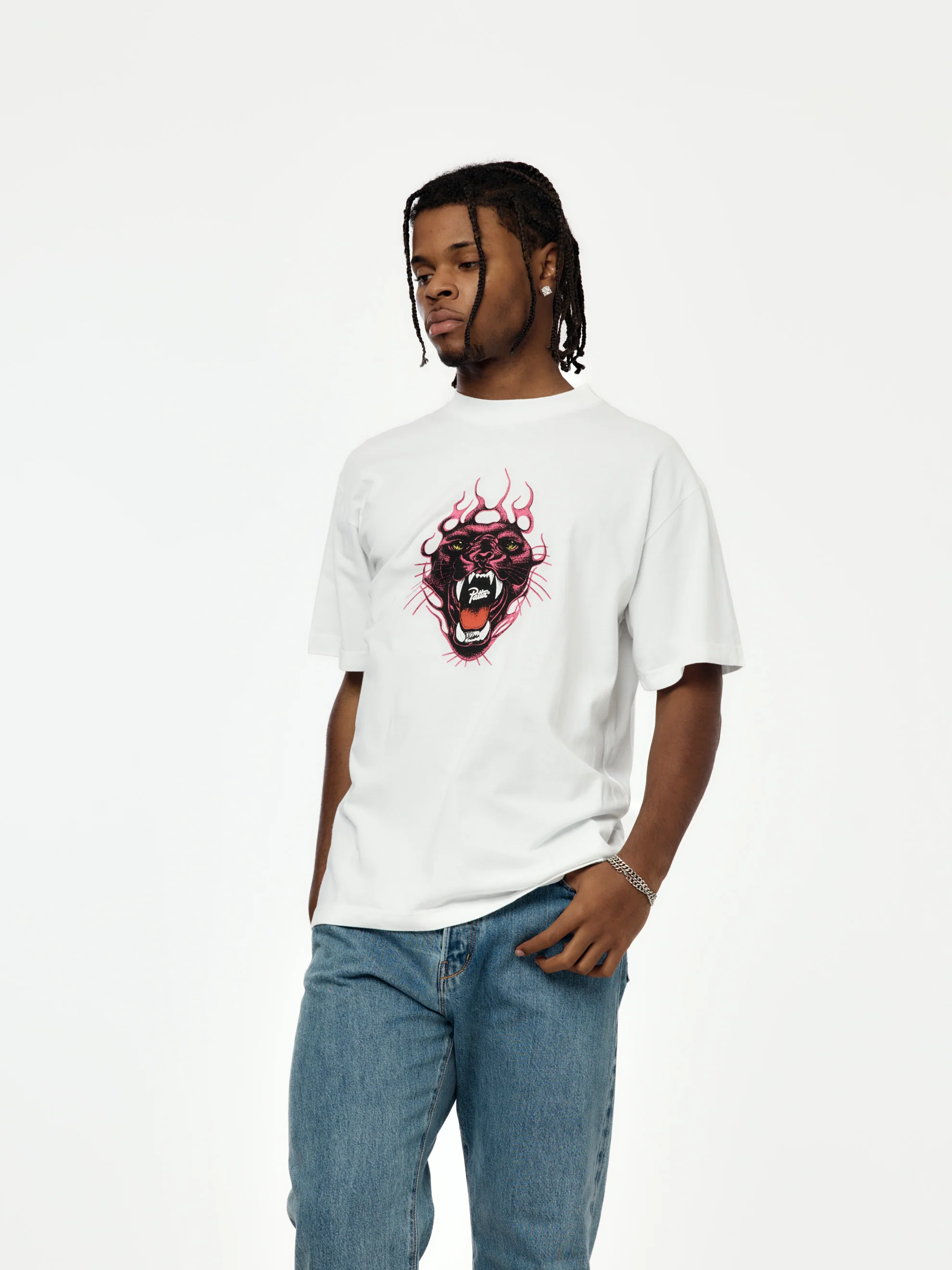 Patta Fire Panther T-Shirt (White) - Image 2
