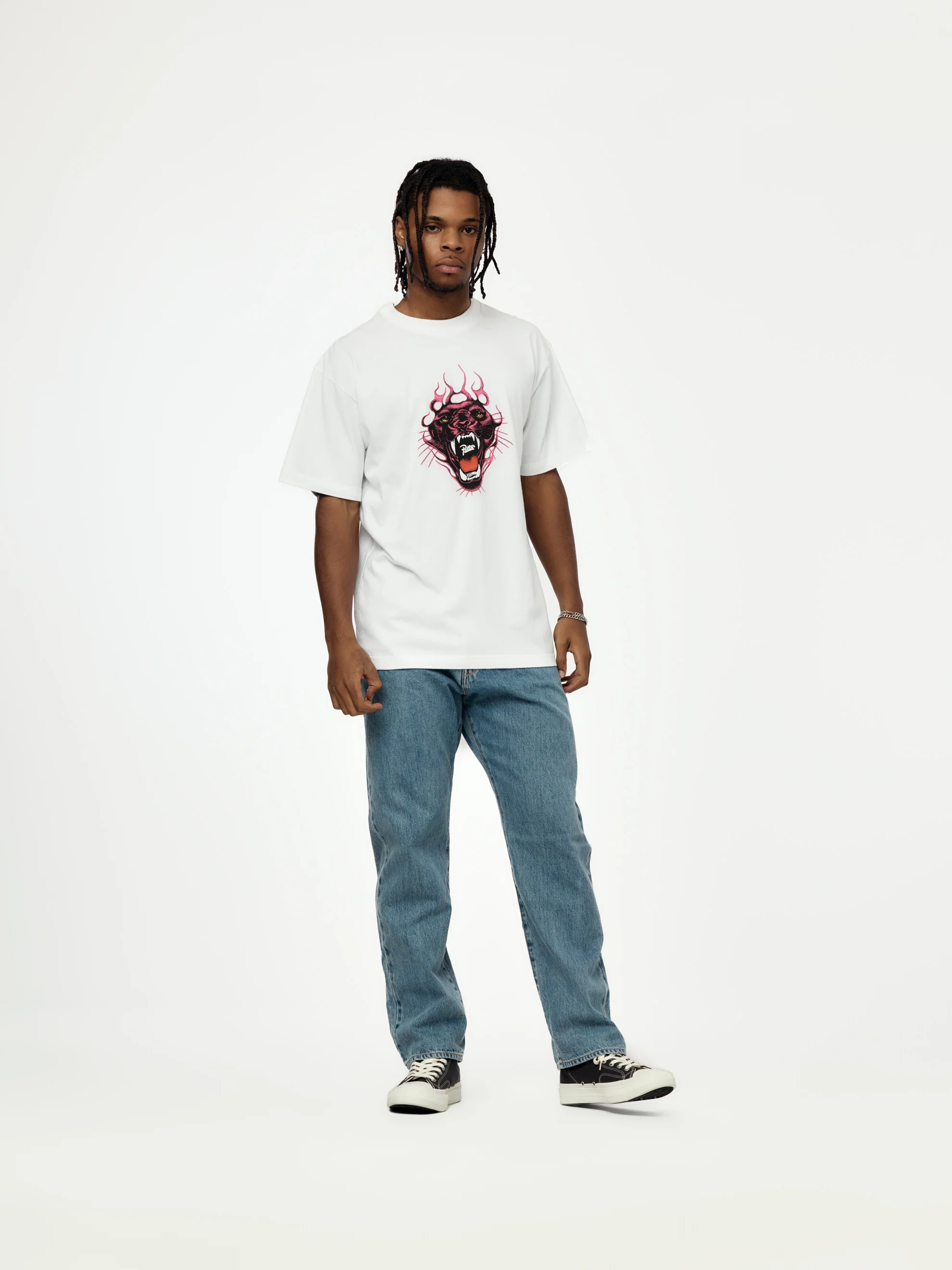 Patta Fire Panther T-Shirt (White) - Image 4