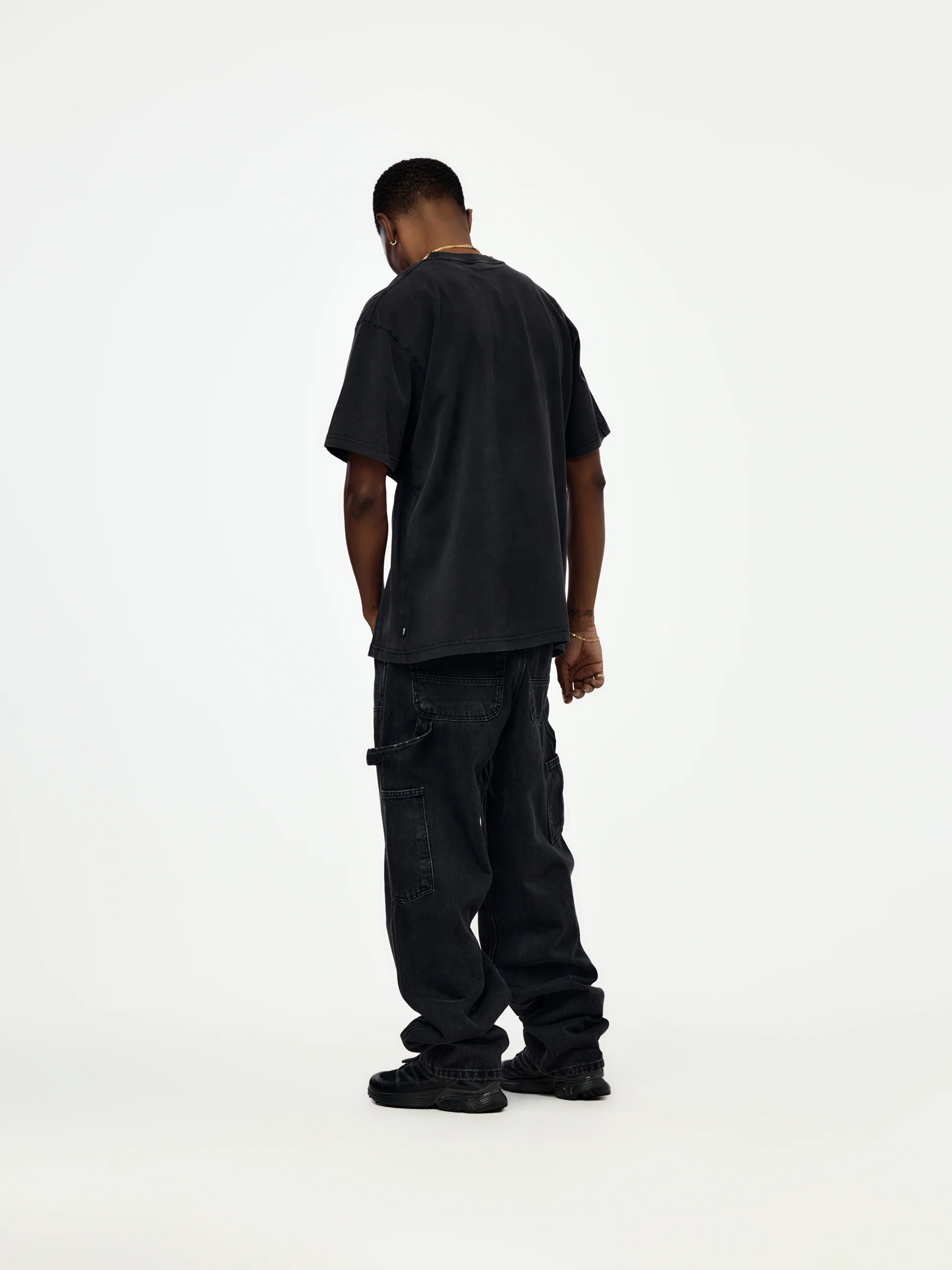 Patta Gilded Acid Washed T-Shirt (Black) - Image 5