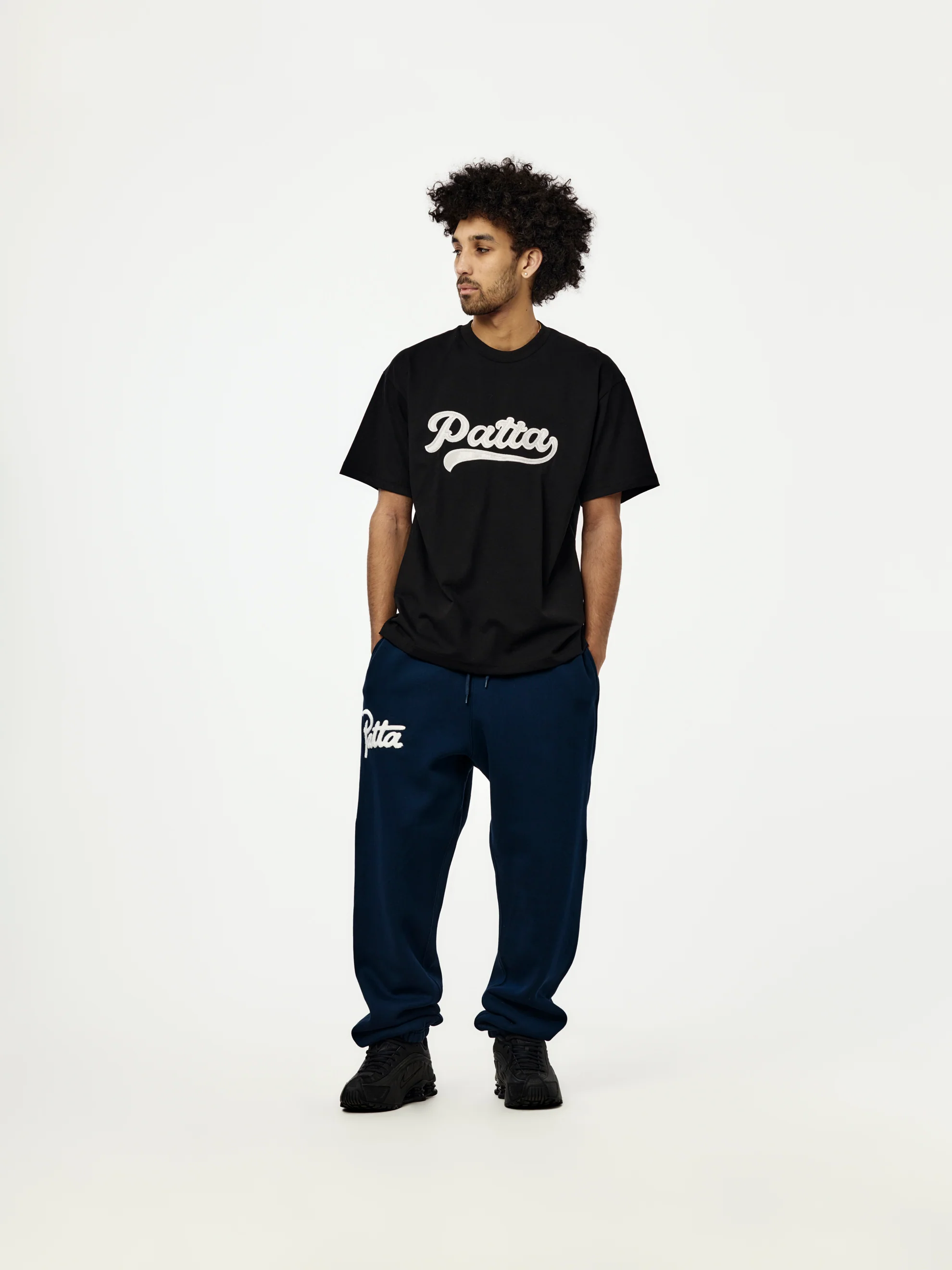 Patta Logo Tail T-Shirt (Black) - Image 4