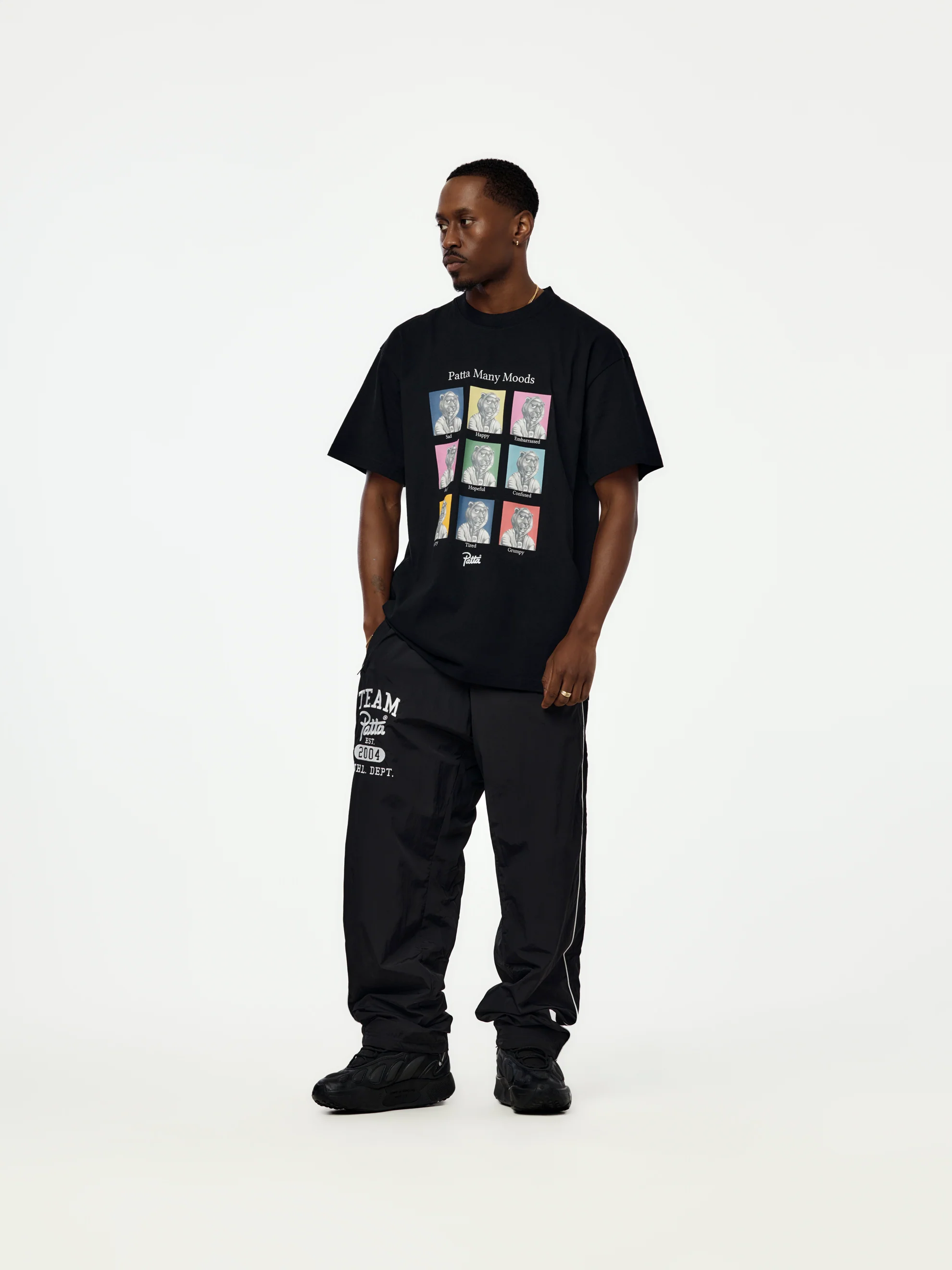 Patta Many Moods T-Shirt (Black) - Image 4