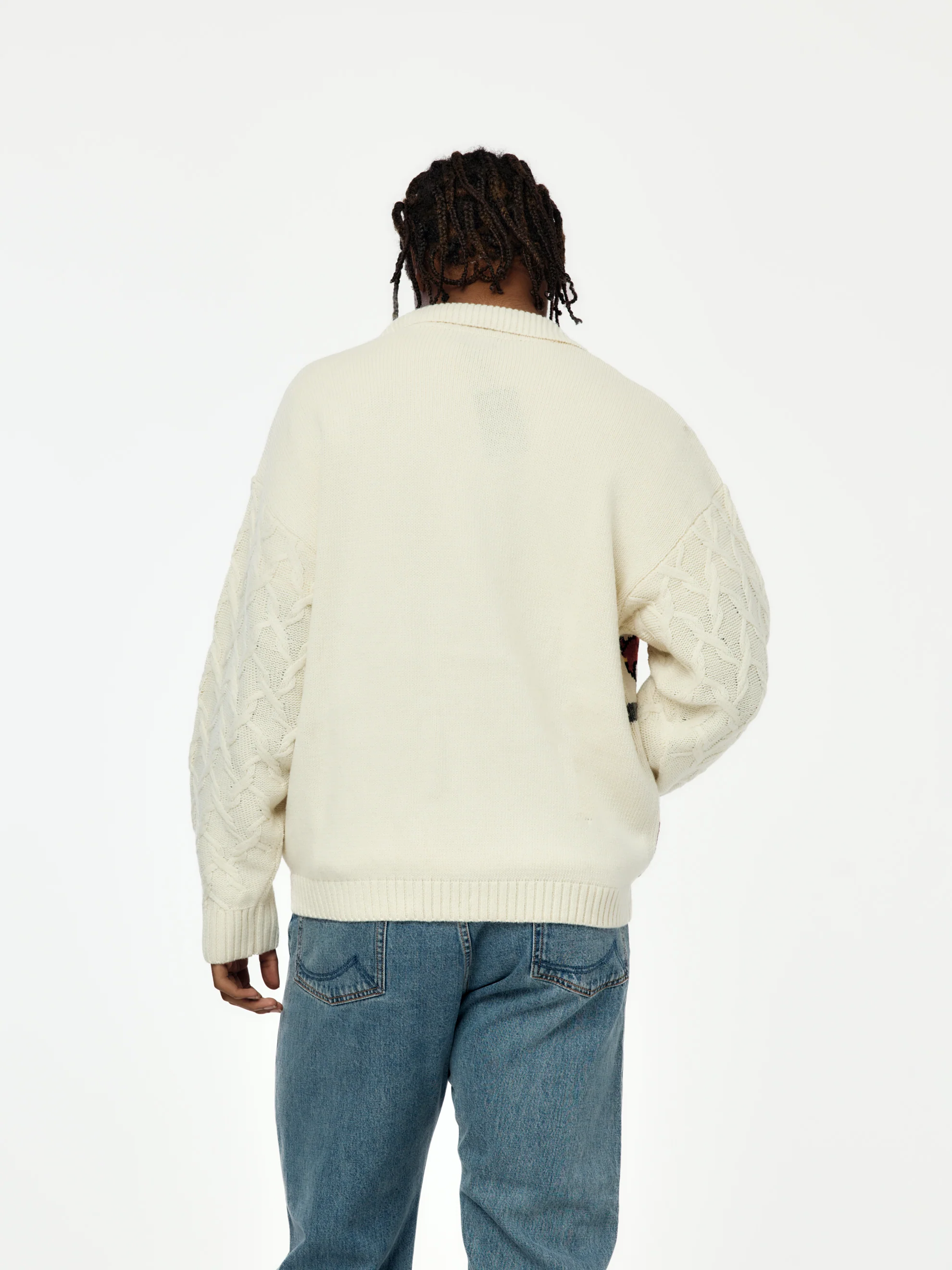 Patta Perfect Day Knitted Cardigan (Peyote) - Image 3
