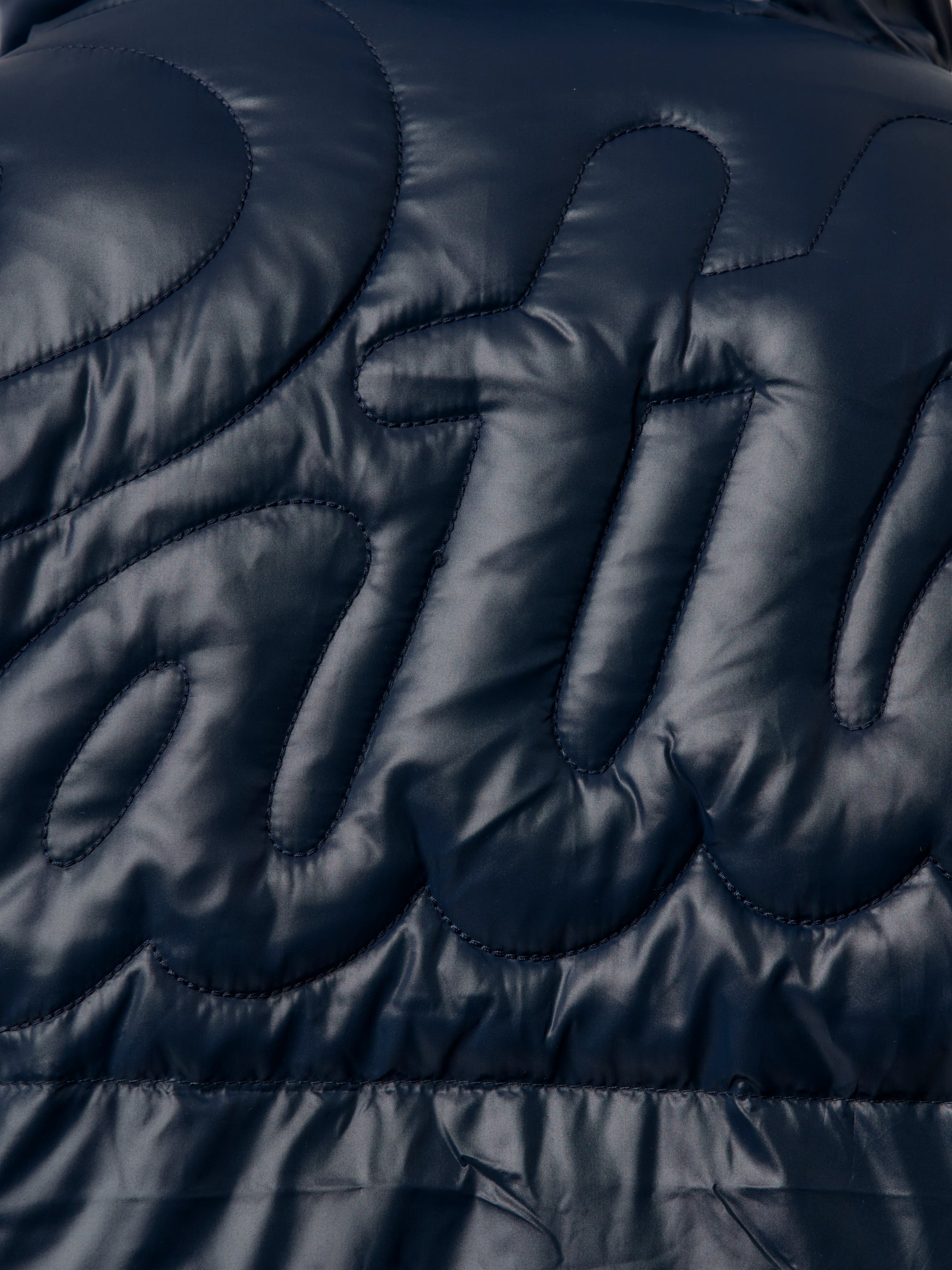 Patta Quilted Script Logo Puffer Jacket (Parisian Night) - Image 7