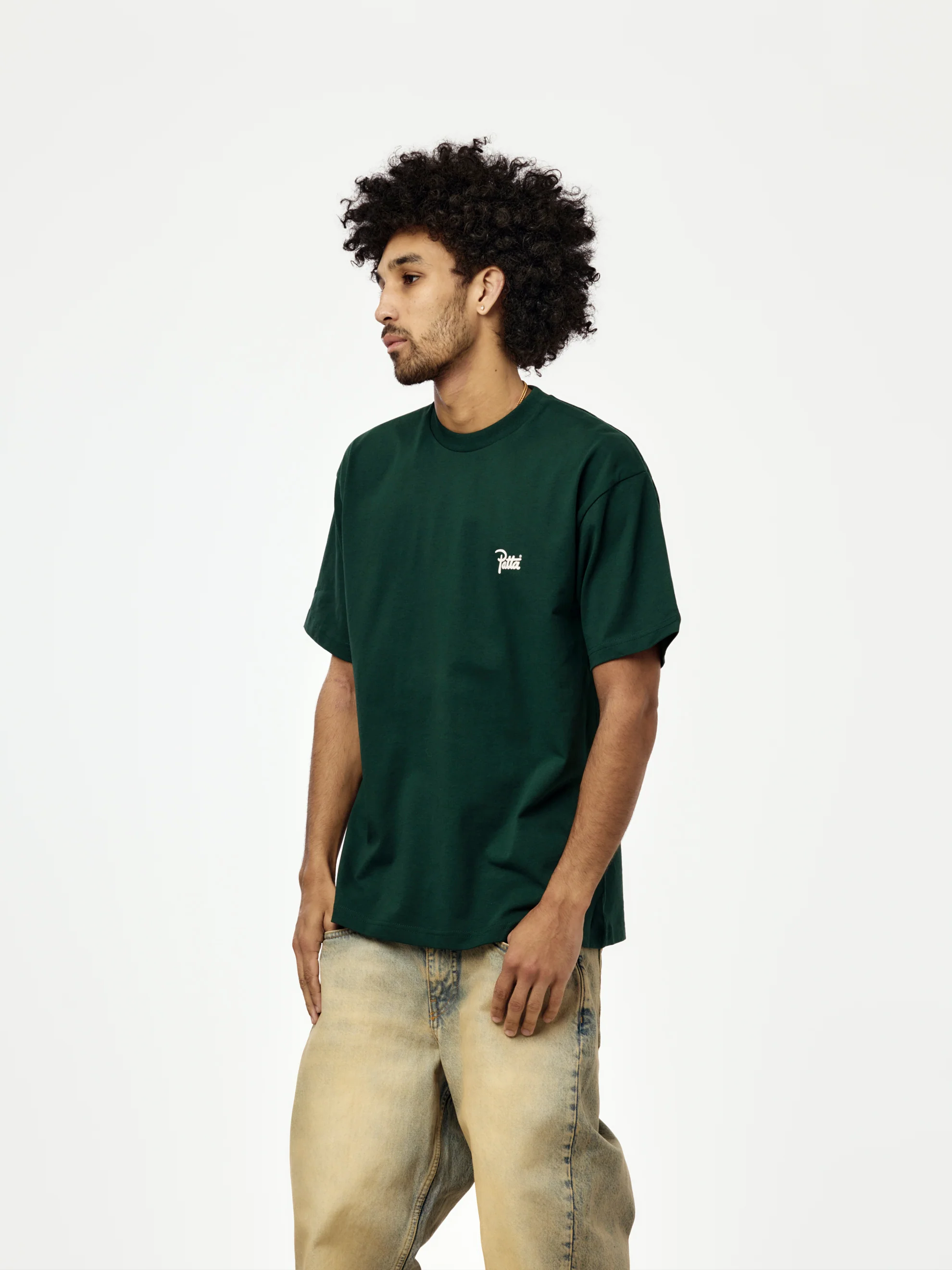 Patta Script Logo T-Shirt (Pine Grove) - Image 2
