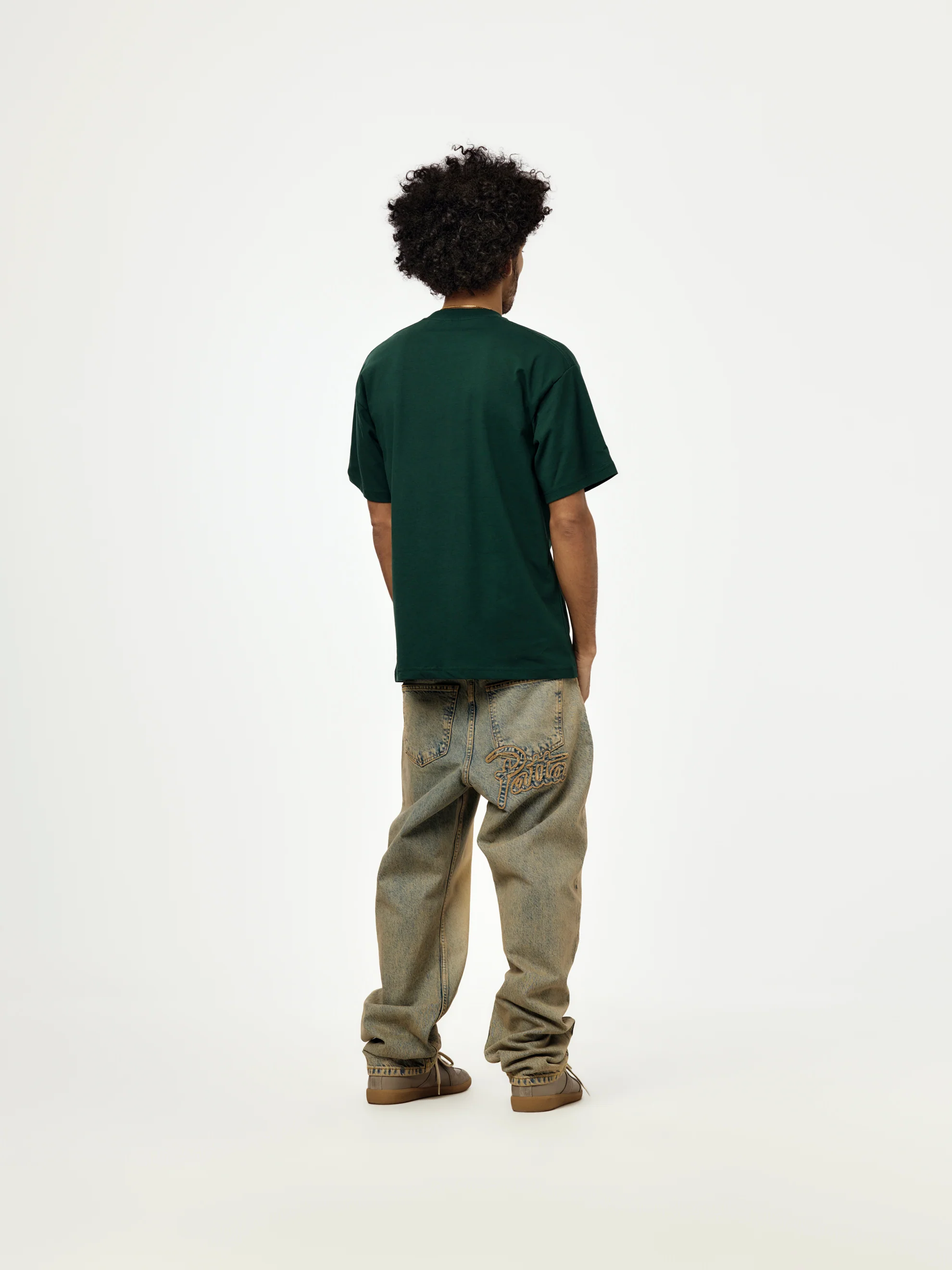 Patta Script Logo T-Shirt (Pine Grove) - Image 5