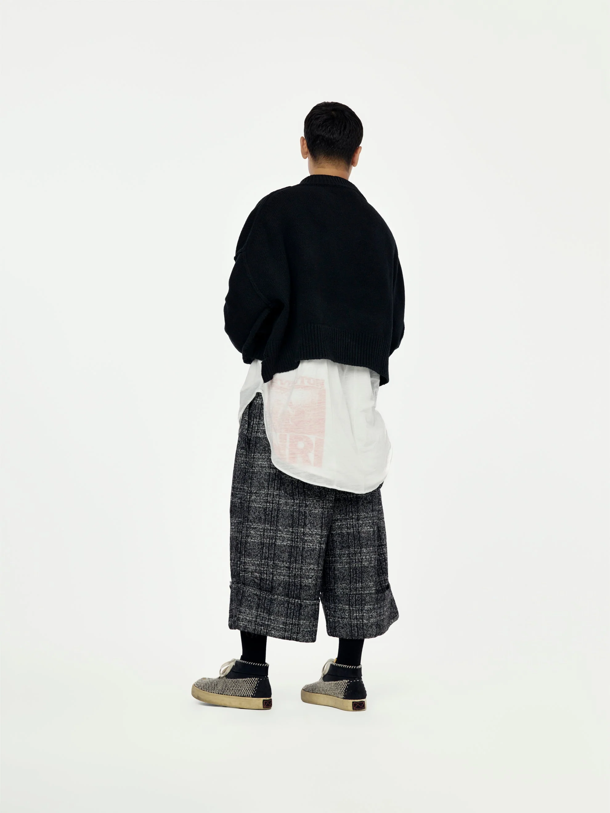 PENTA CROPPED SWEATER (Black) - Image 4