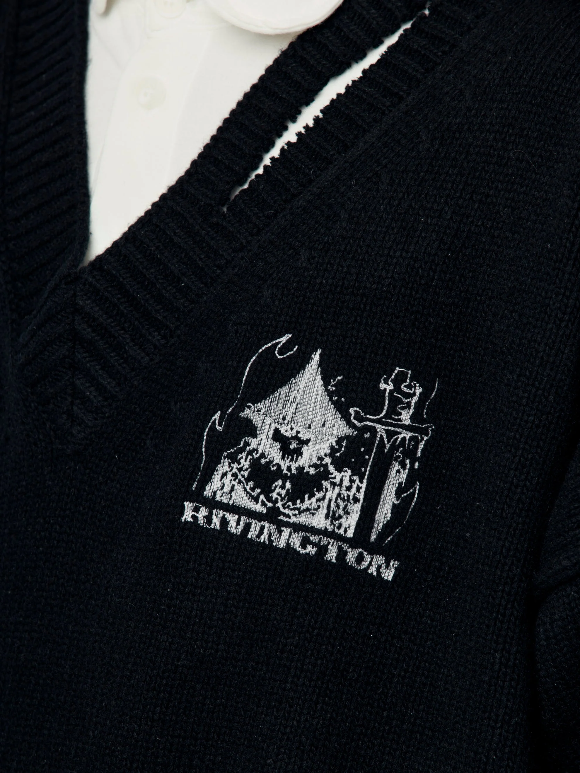 PENTA CROPPED SWEATER (Black) - Image 6