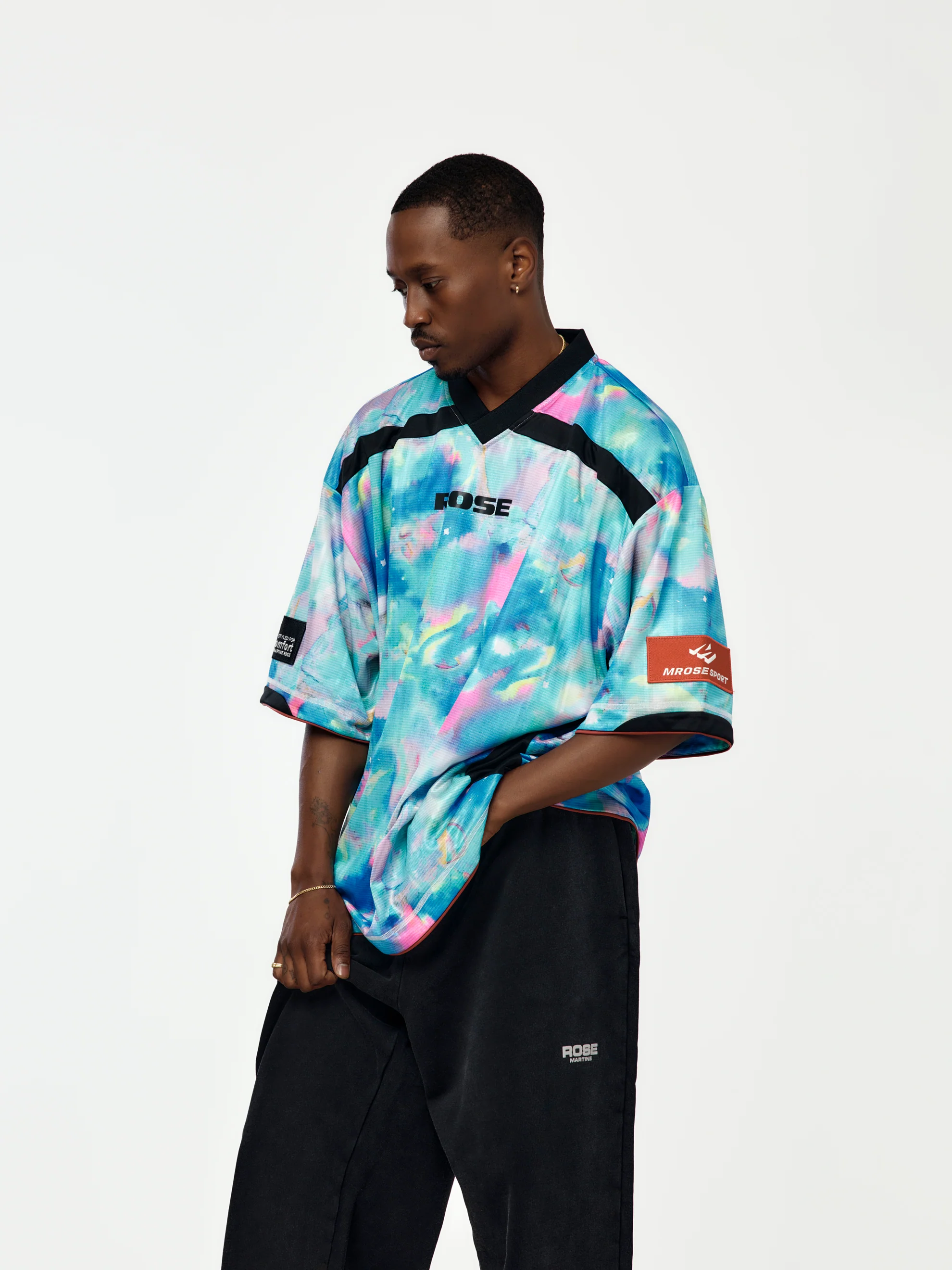 Printed Football Top (Blue) - Image 2