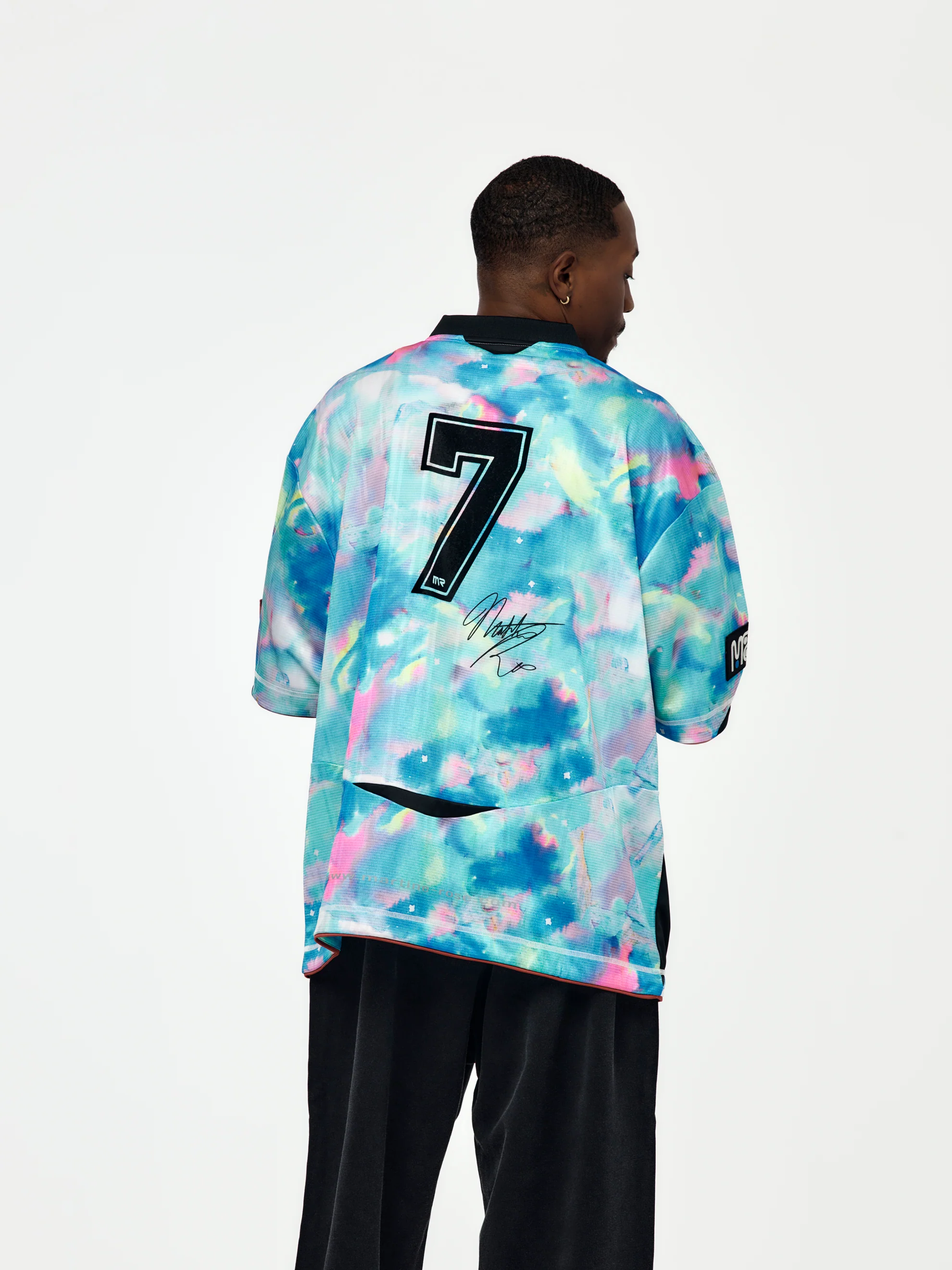 Printed Football Top (Blue) - Image 3
