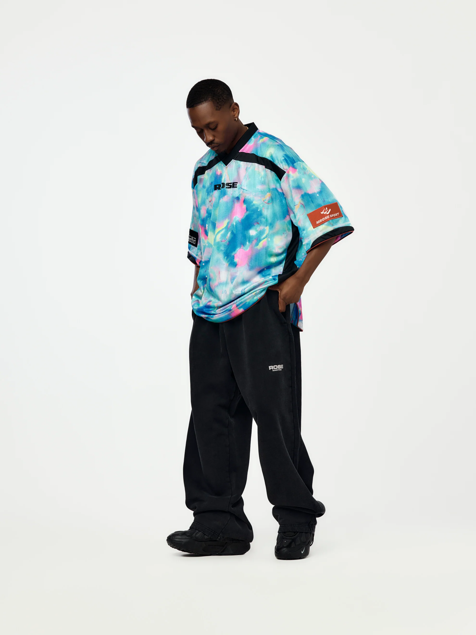 Printed Football Top (Blue) - Image 4