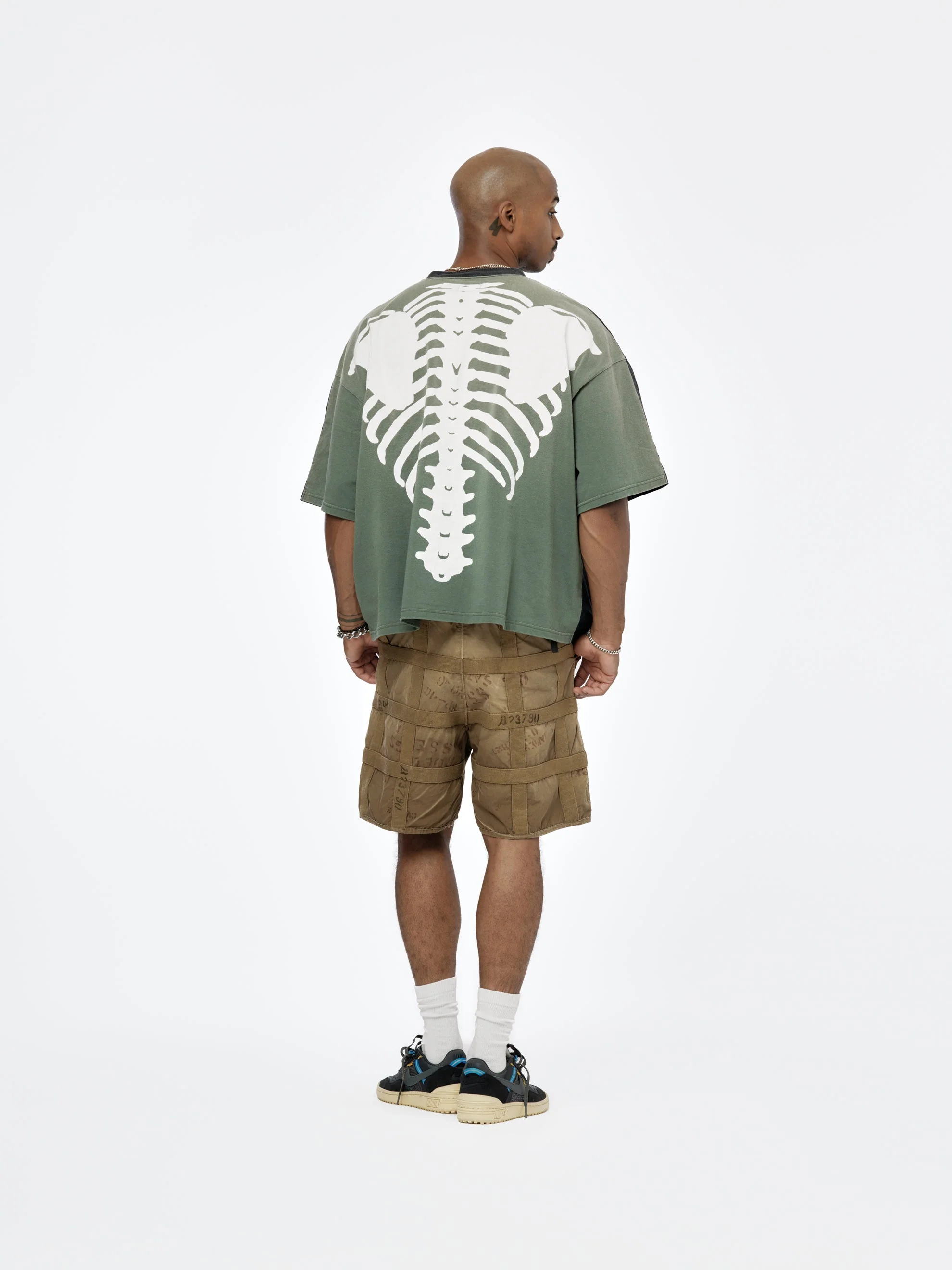 Prison Craft Tattersall Remake Shorts (Grey/Beige) - Image 5