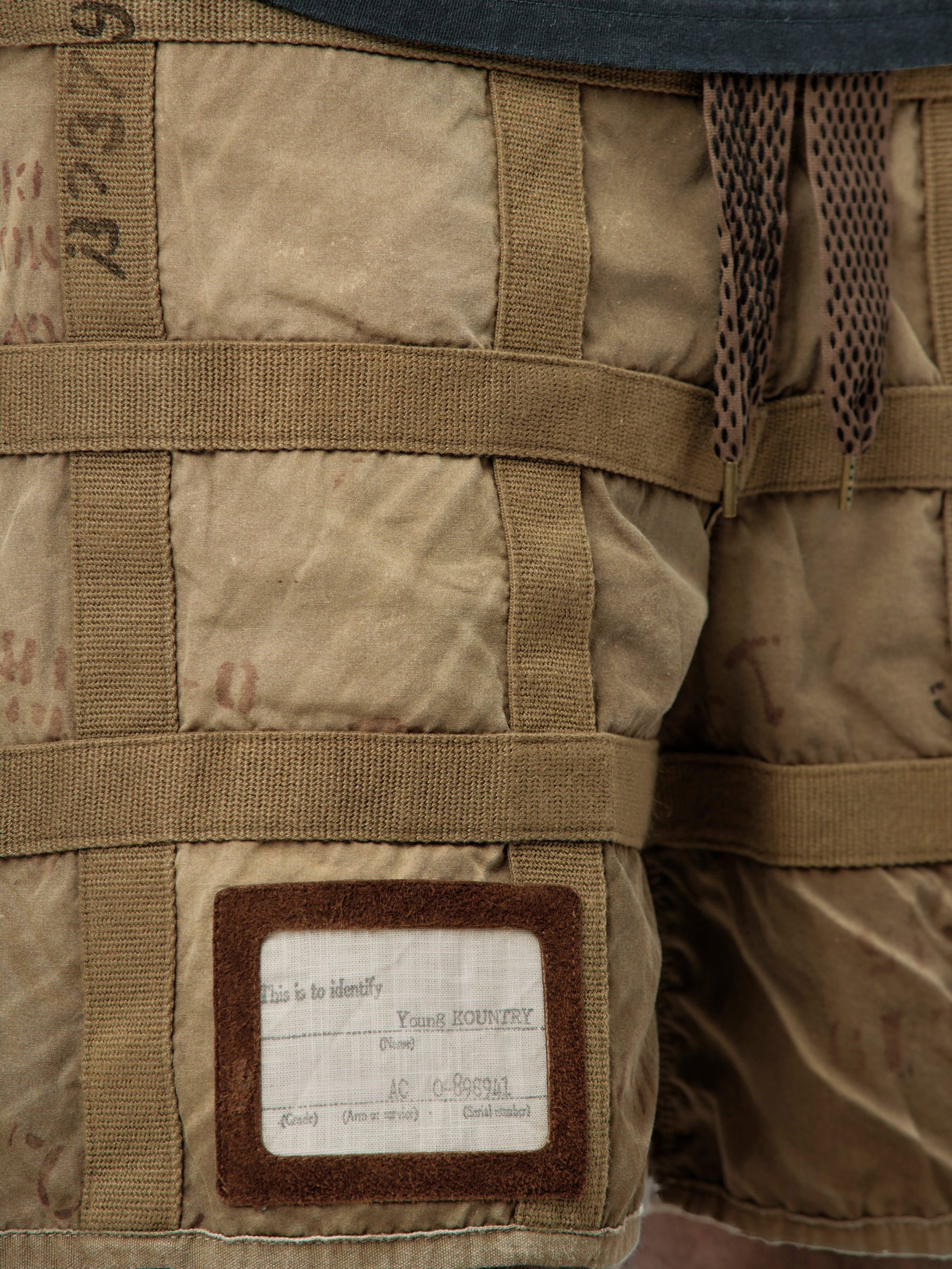Prison Craft Tattersall Remake Shorts (Grey/Beige) - Image 6