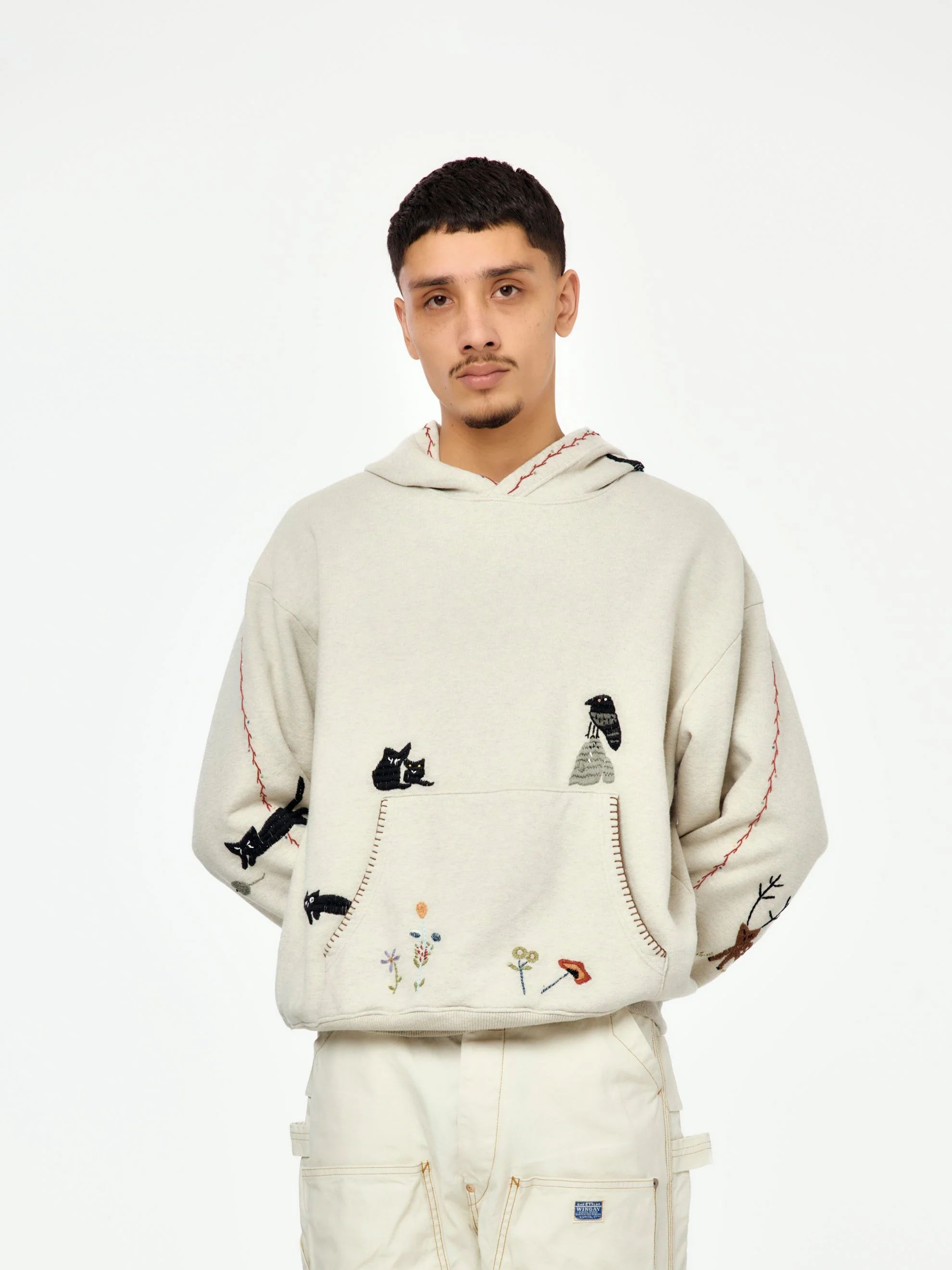 Raven & Cat Top SWT Knit Hoodie Sweatshirt