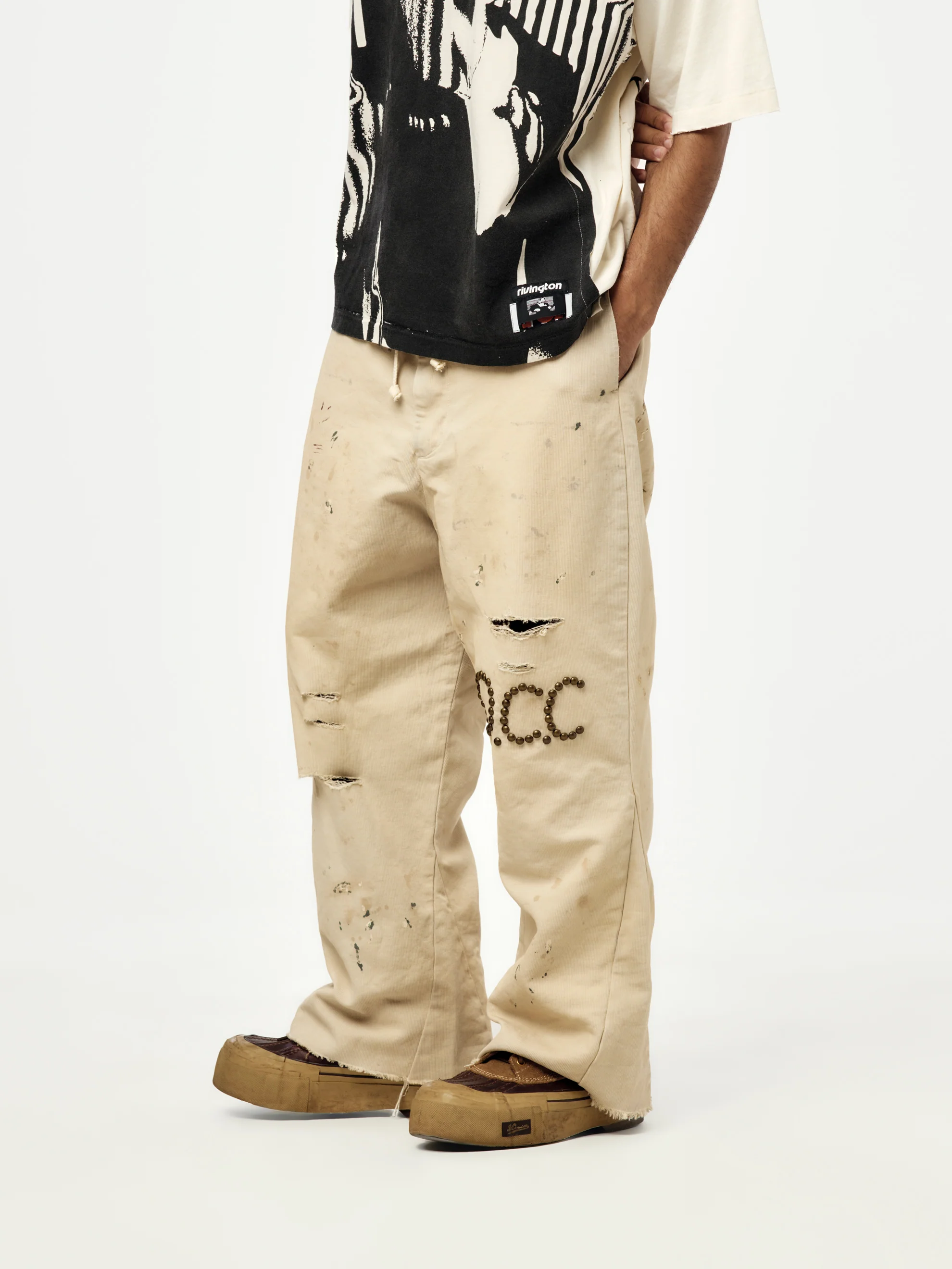 RAW HE ROSE 4 PANTS (Khaki) - Image 2