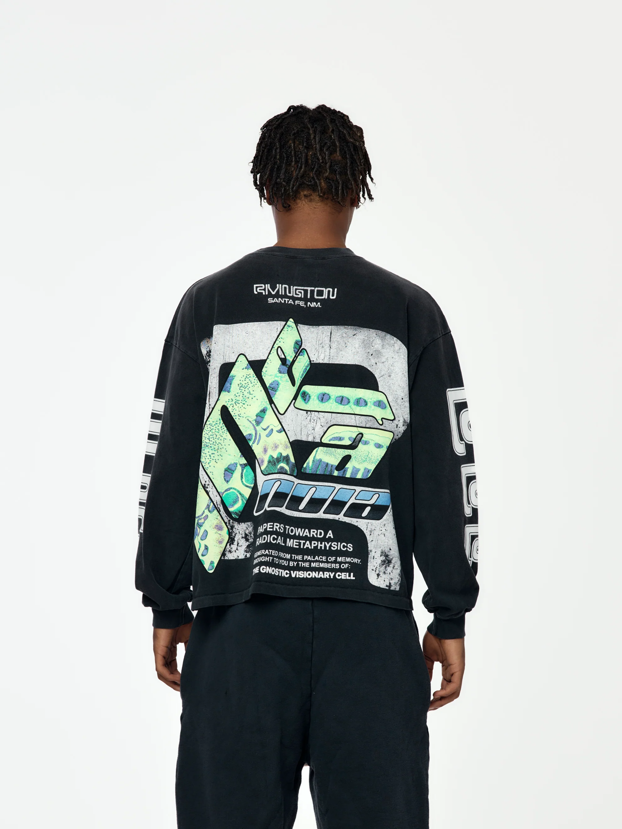Radical Paper Garden LS Tee (Faded Black)