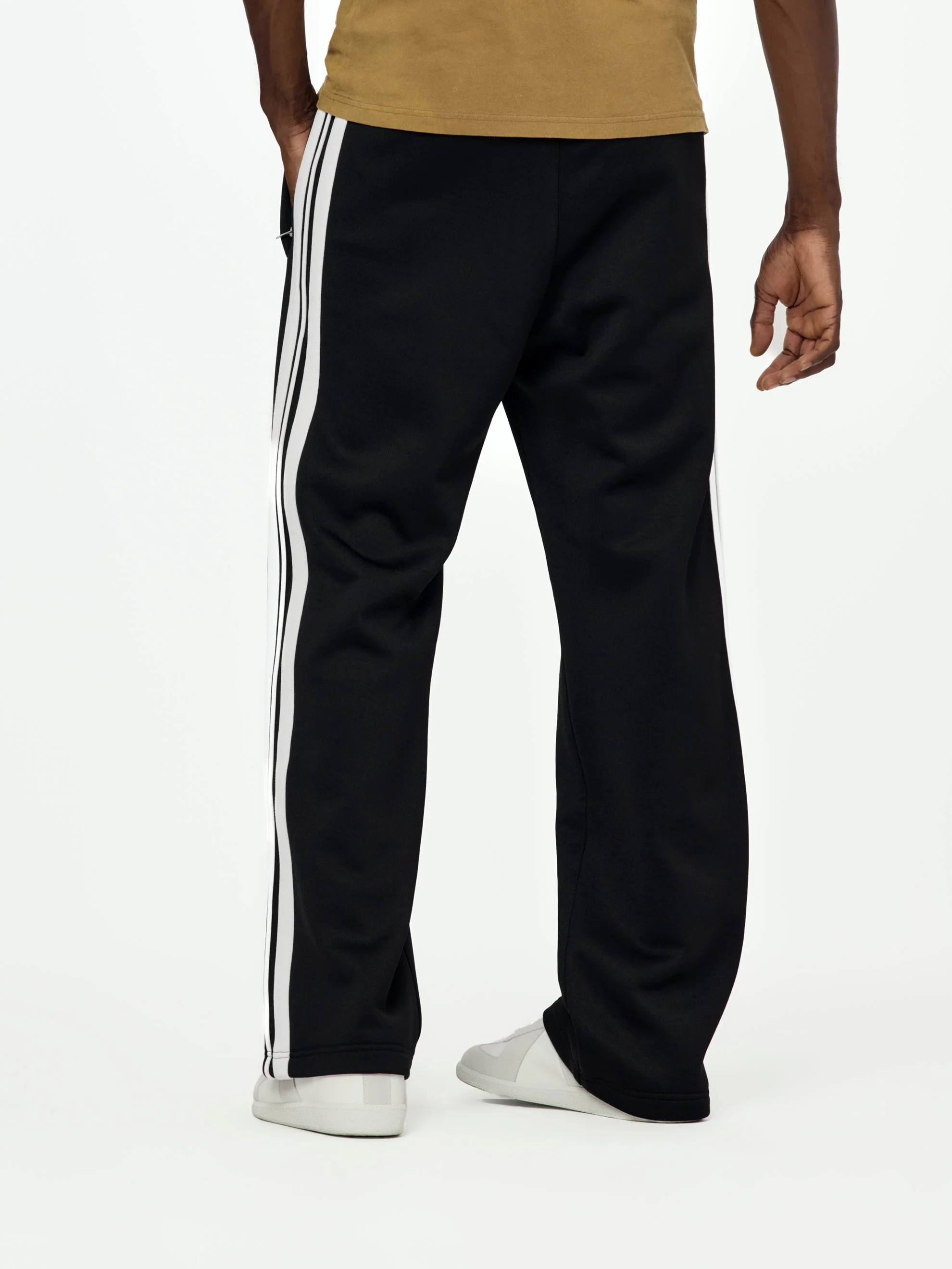 Recycled Nylon Blend Trackpants (Black) - Image 3