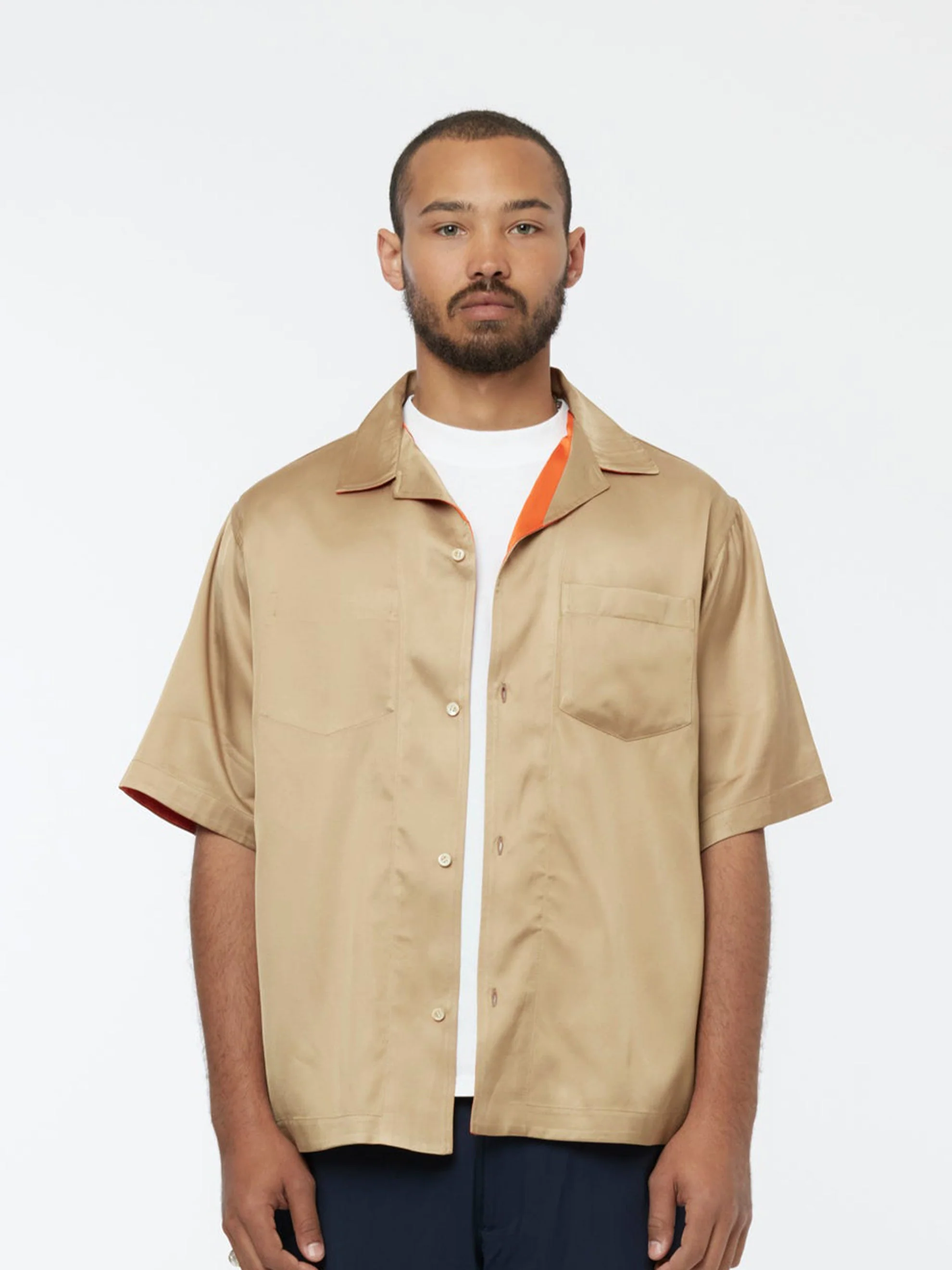Reversible Camo Shirt (Khaki/Orange) - Image 3