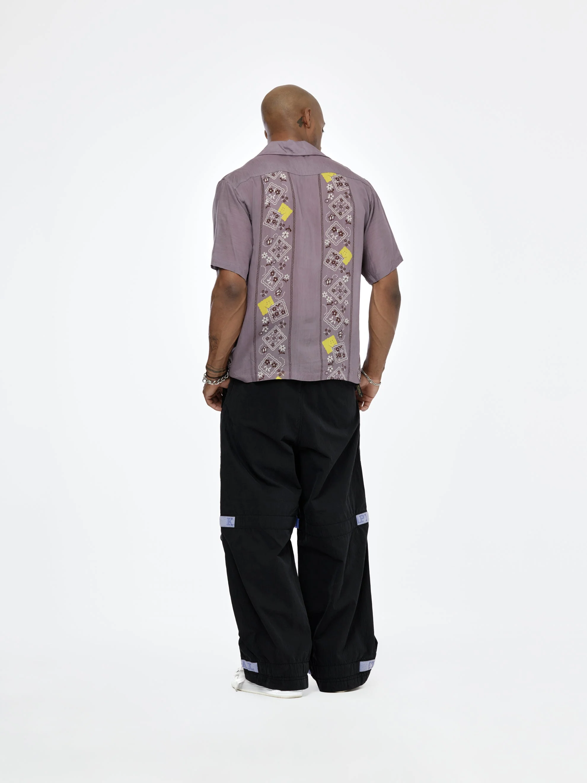Rip Stop Nouvelle Shuttle Pants (Black/Purple) - Image 5