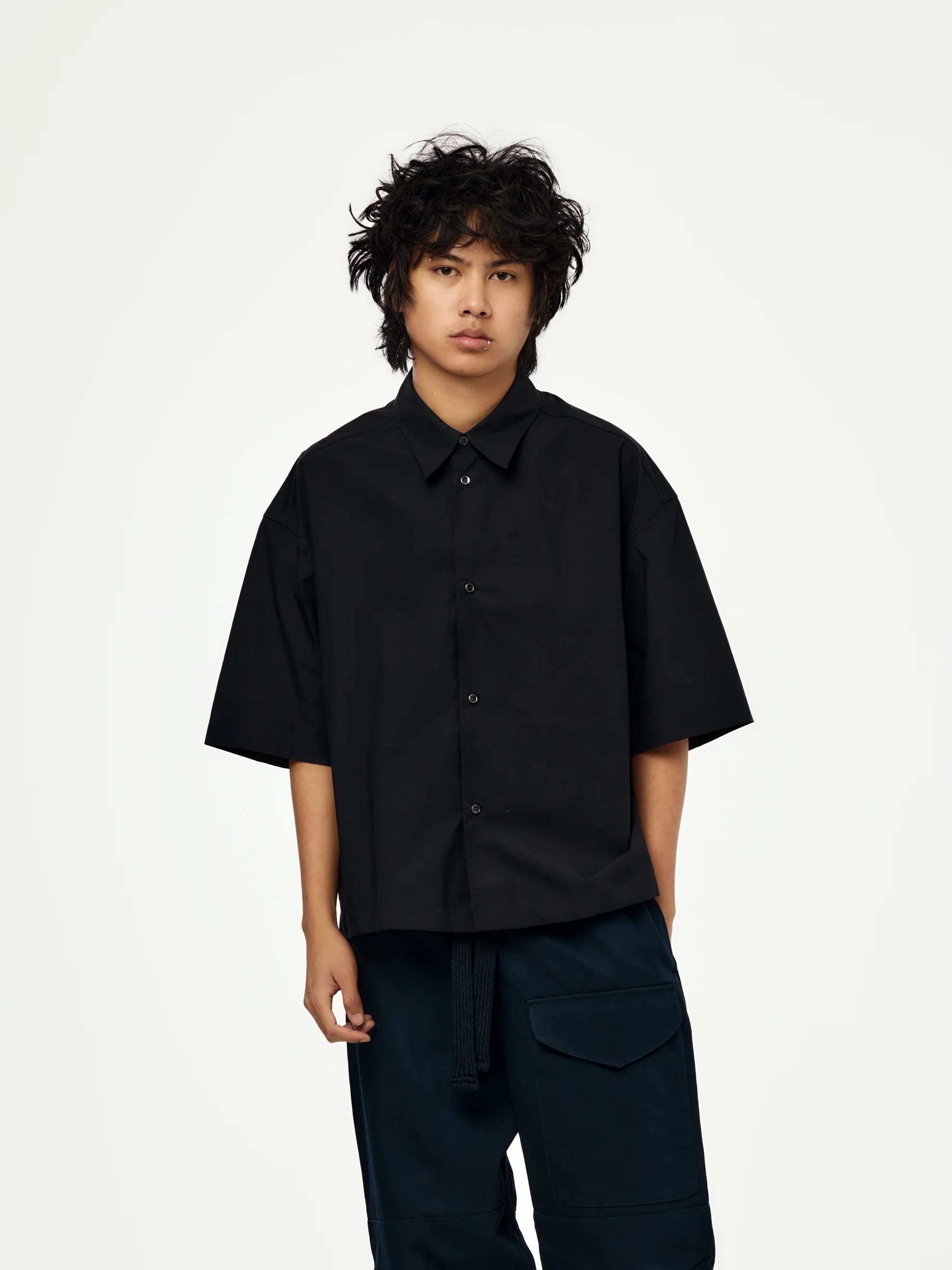 Sanko Short Sleeve Shirt (Darkest Navy)