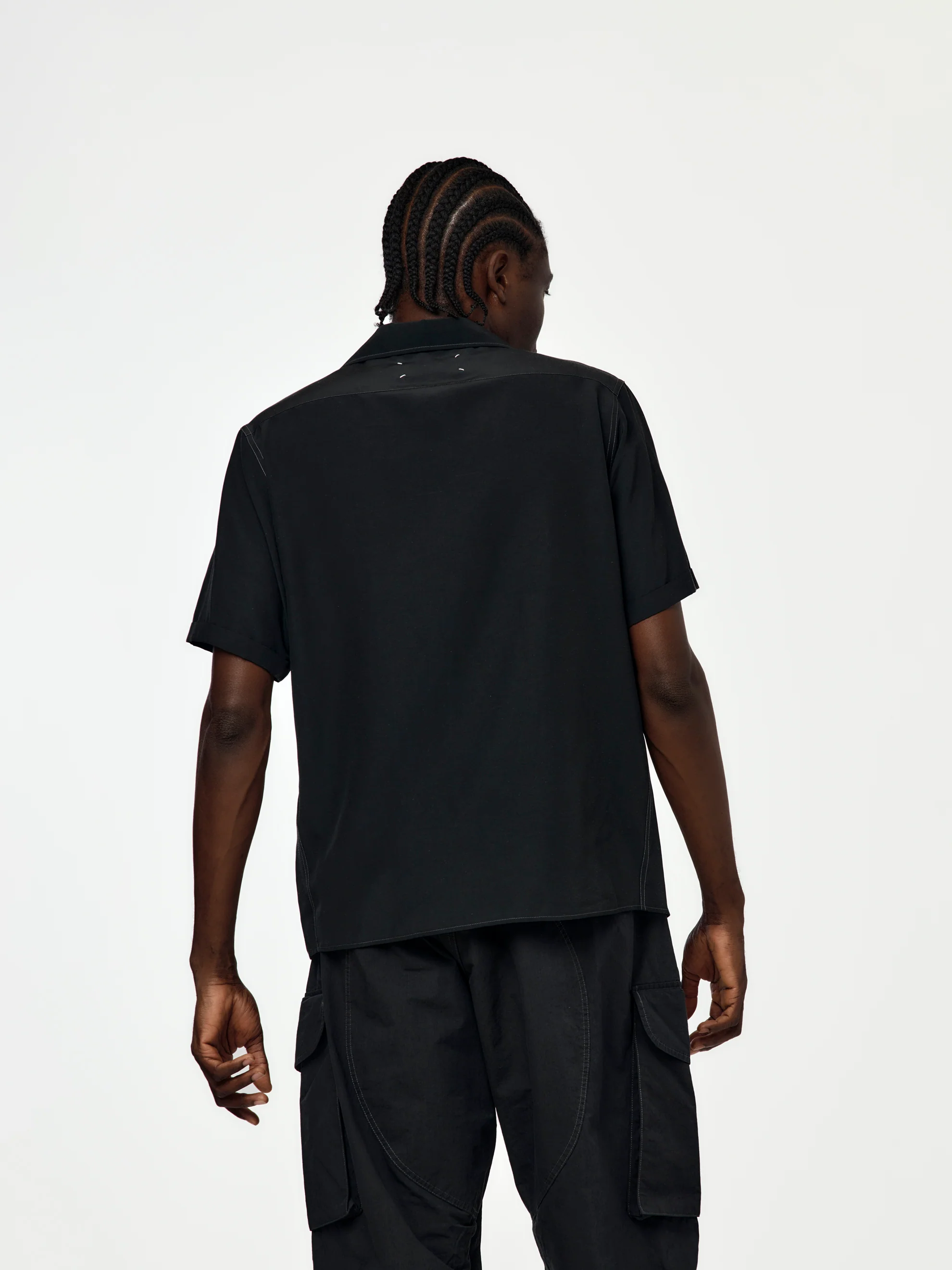 Short-Sleeved Shirt (Black) - Image 3