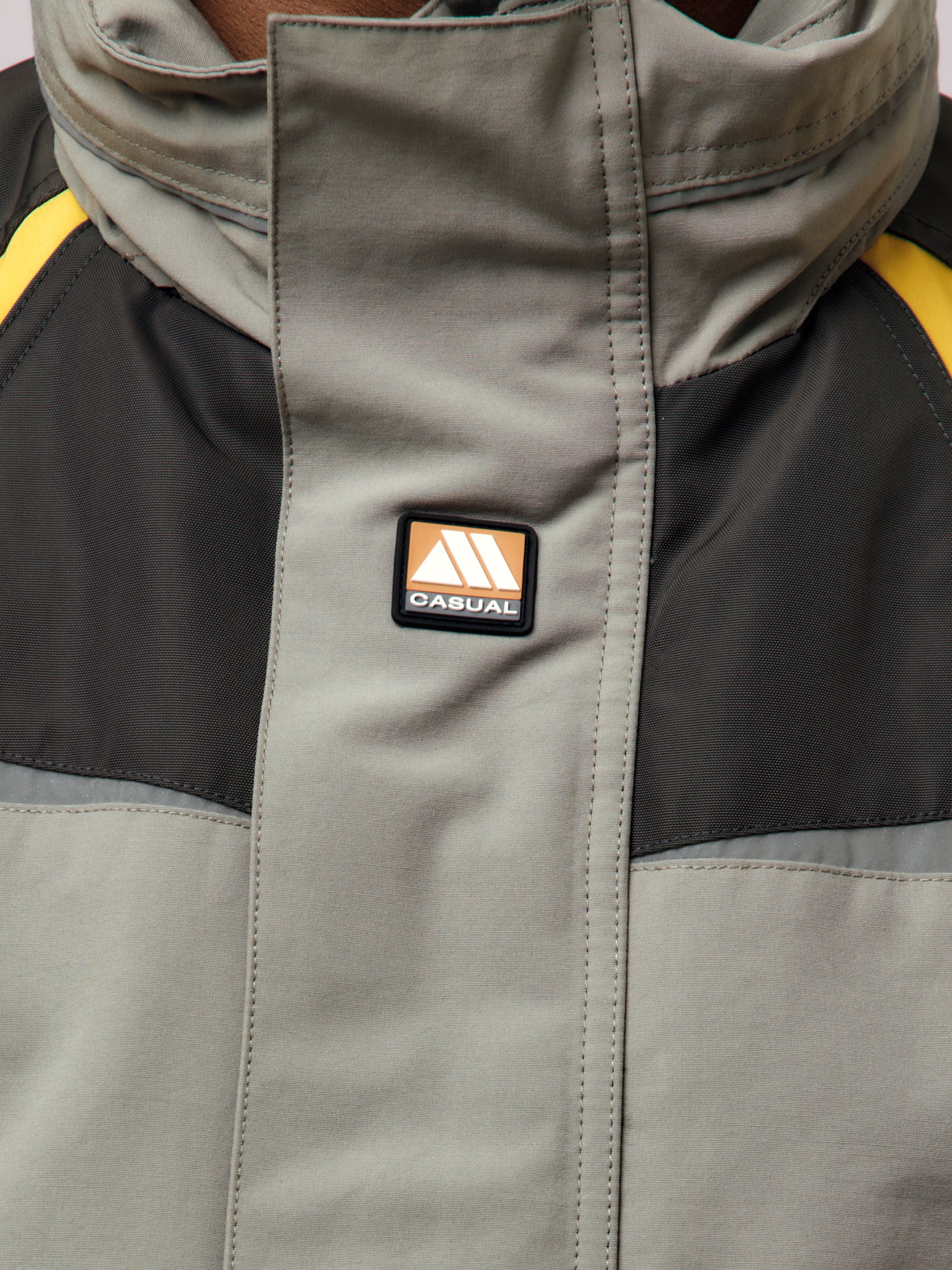 Shrunken Sports Jacket (Grey-Yellow) - Image 7