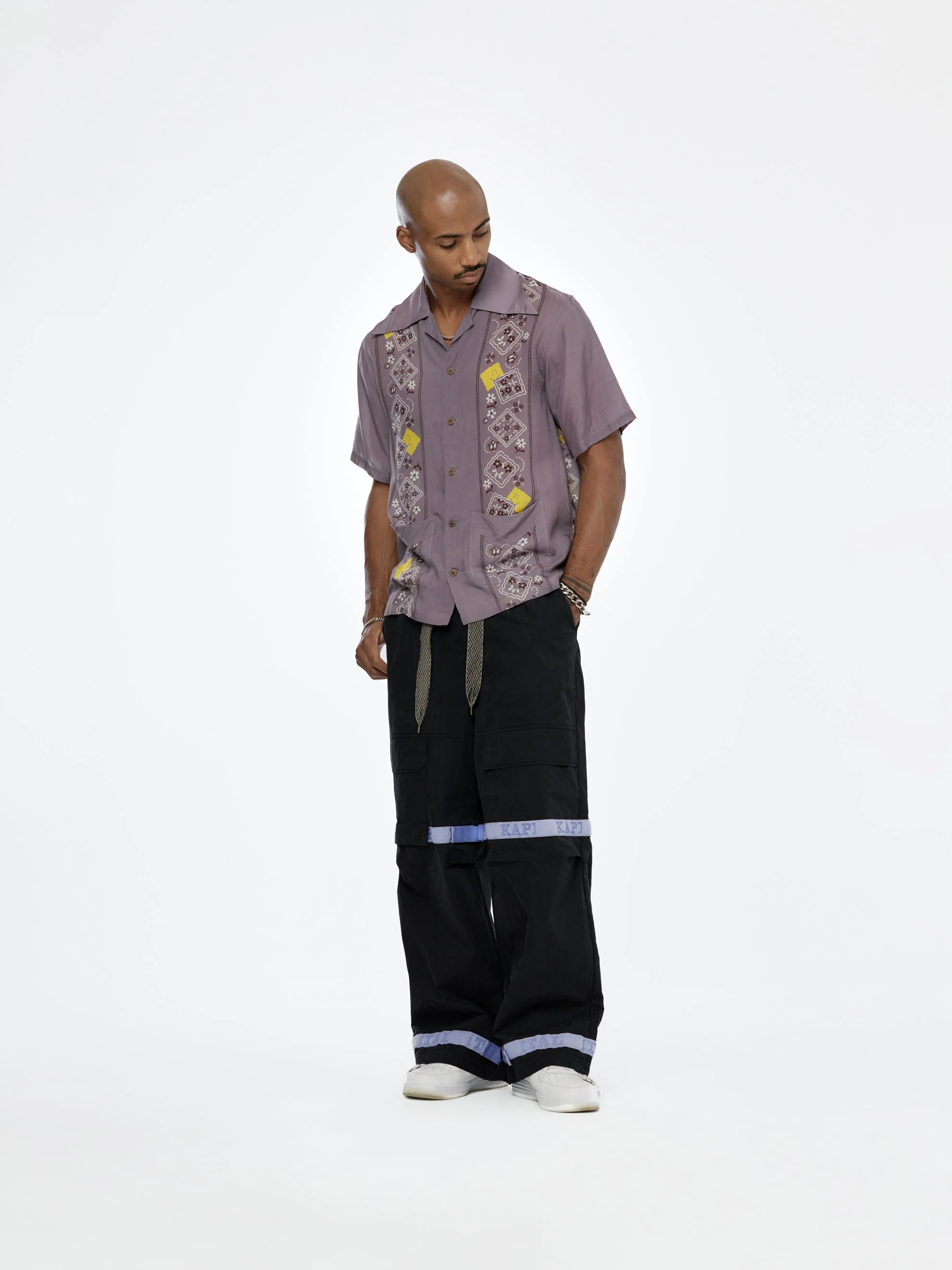 Silk Wrangle Peckish Cuba Shirt (Purple) - Image 4