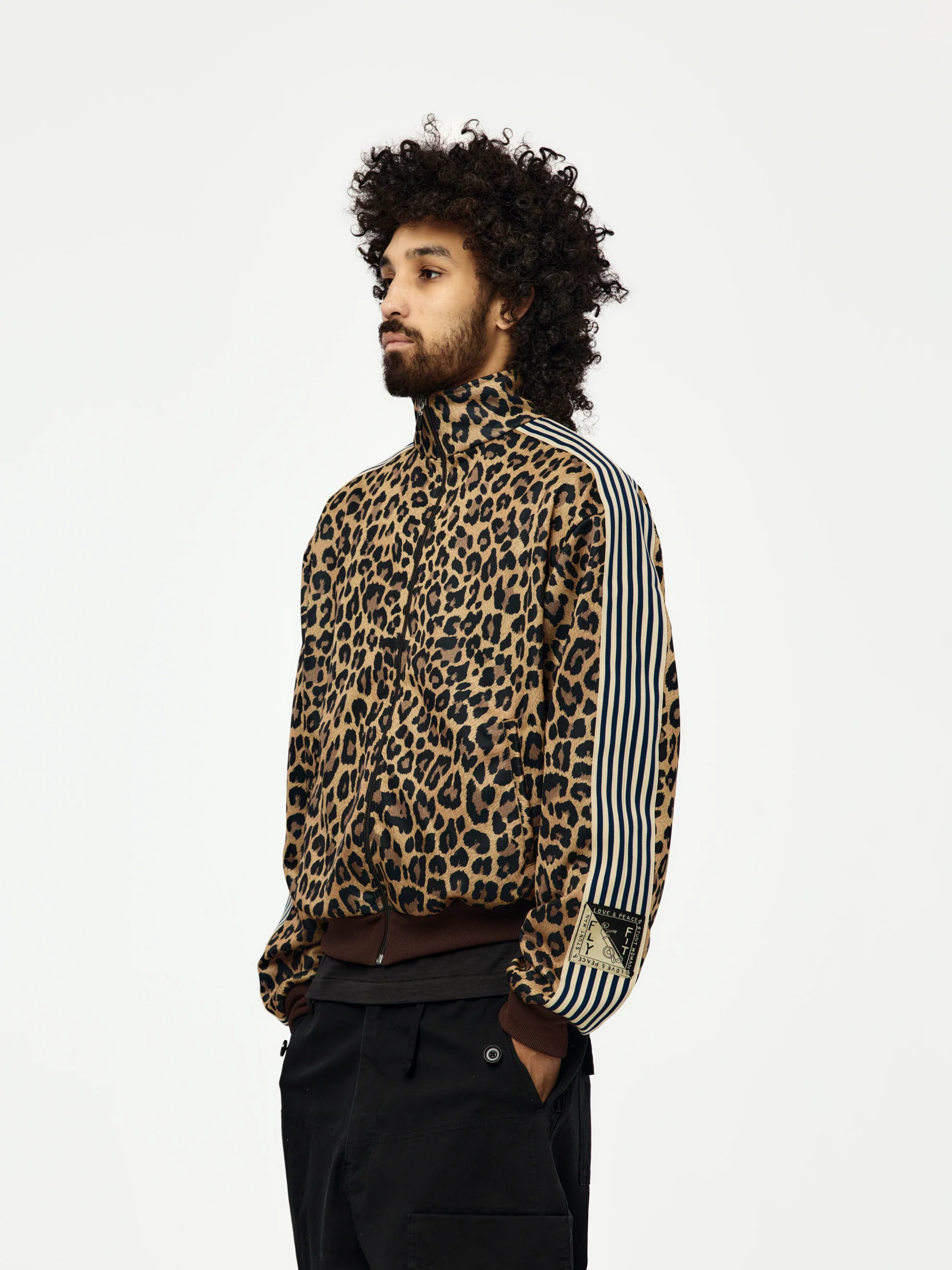 Smooth Jersey Leopard STANTMAN & WOMAN Track Jacket - Image 2