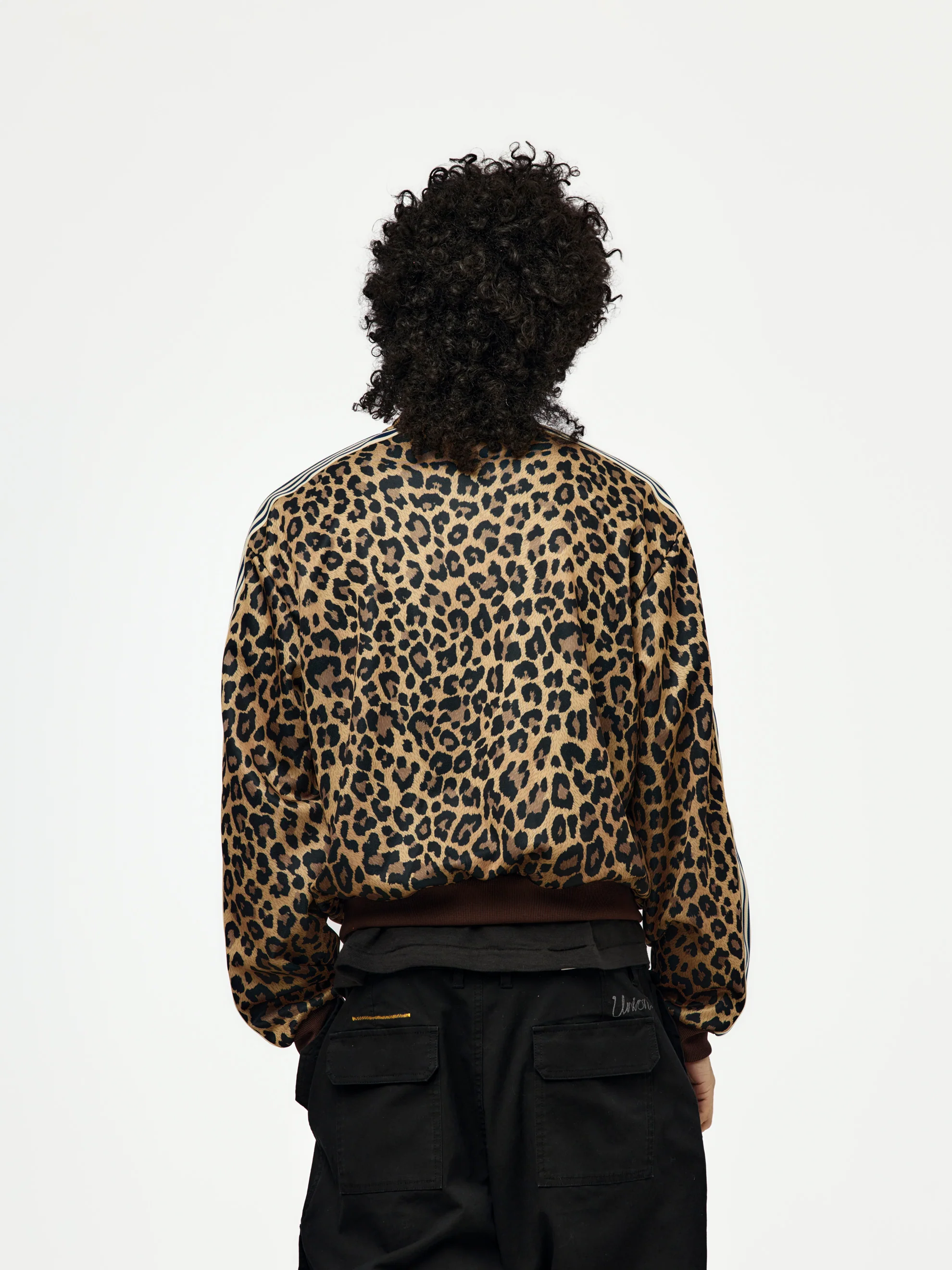 Smooth Jersey Leopard STANTMAN & WOMAN Track Jacket - Image 3