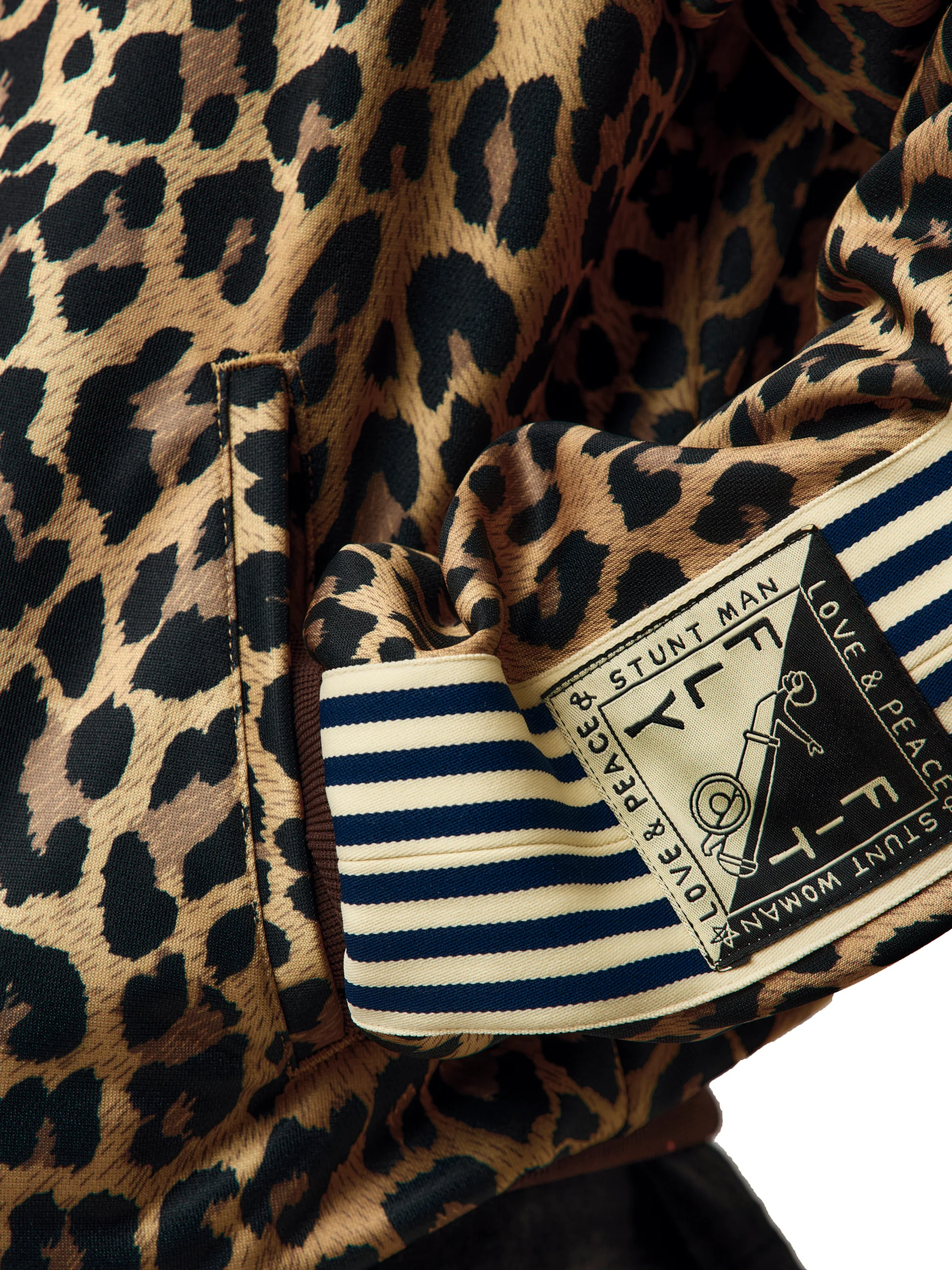 Smooth Jersey Leopard STANTMAN & WOMAN Track Jacket - Image 6