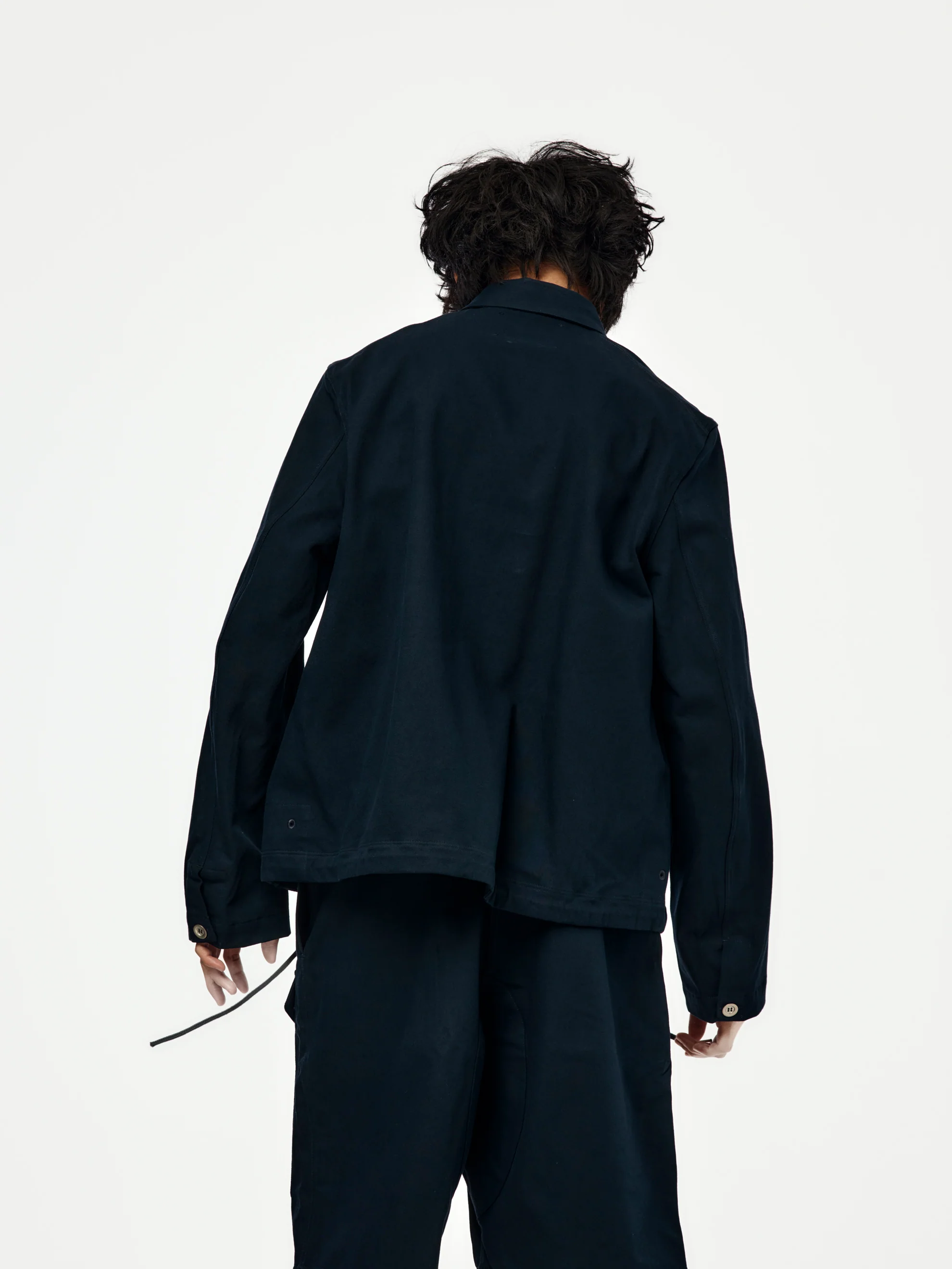 Stowe Drawcord Shirt (Indigo) - Image 3