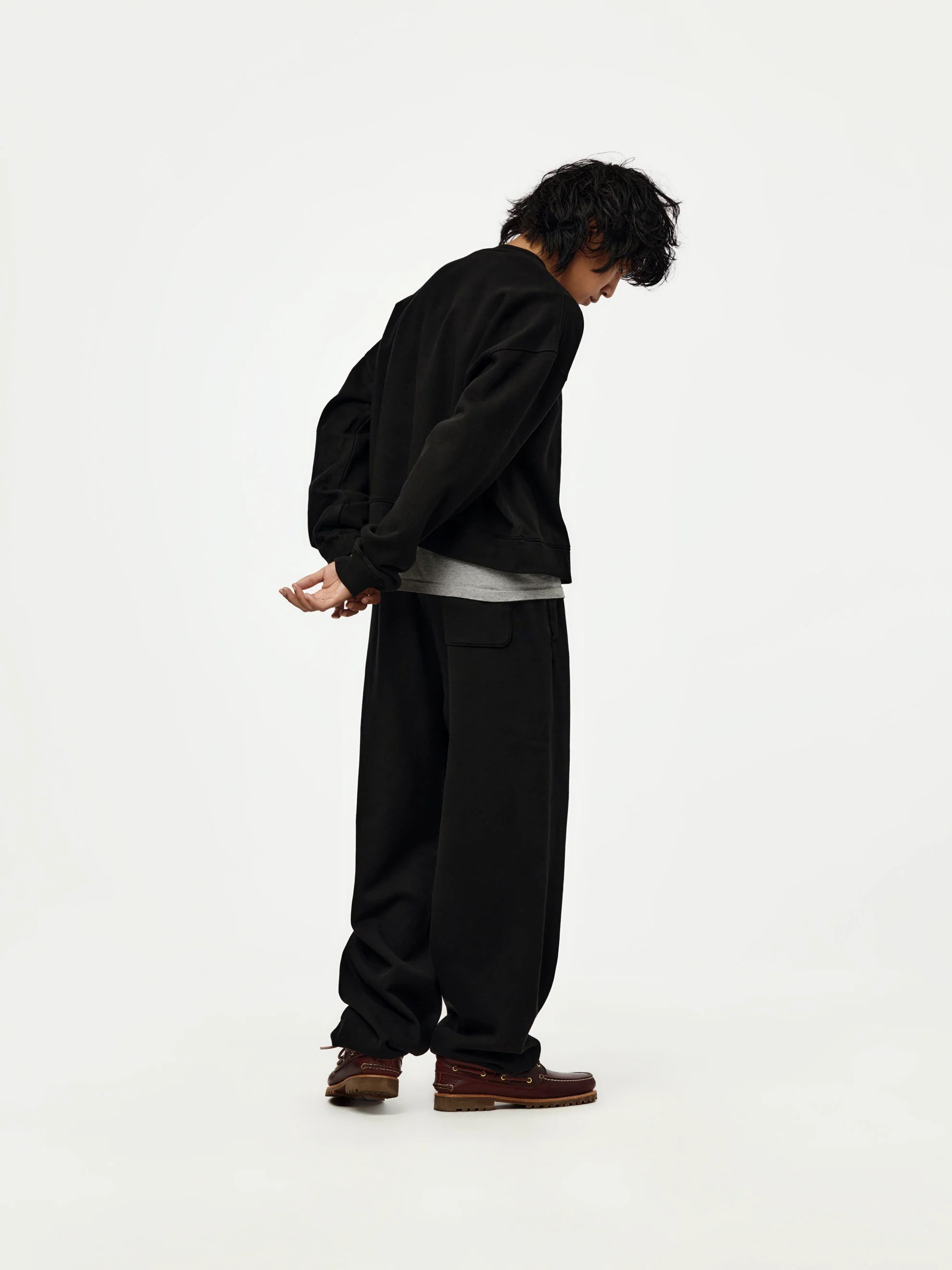 straight leg sweatpants (black) - Image 5