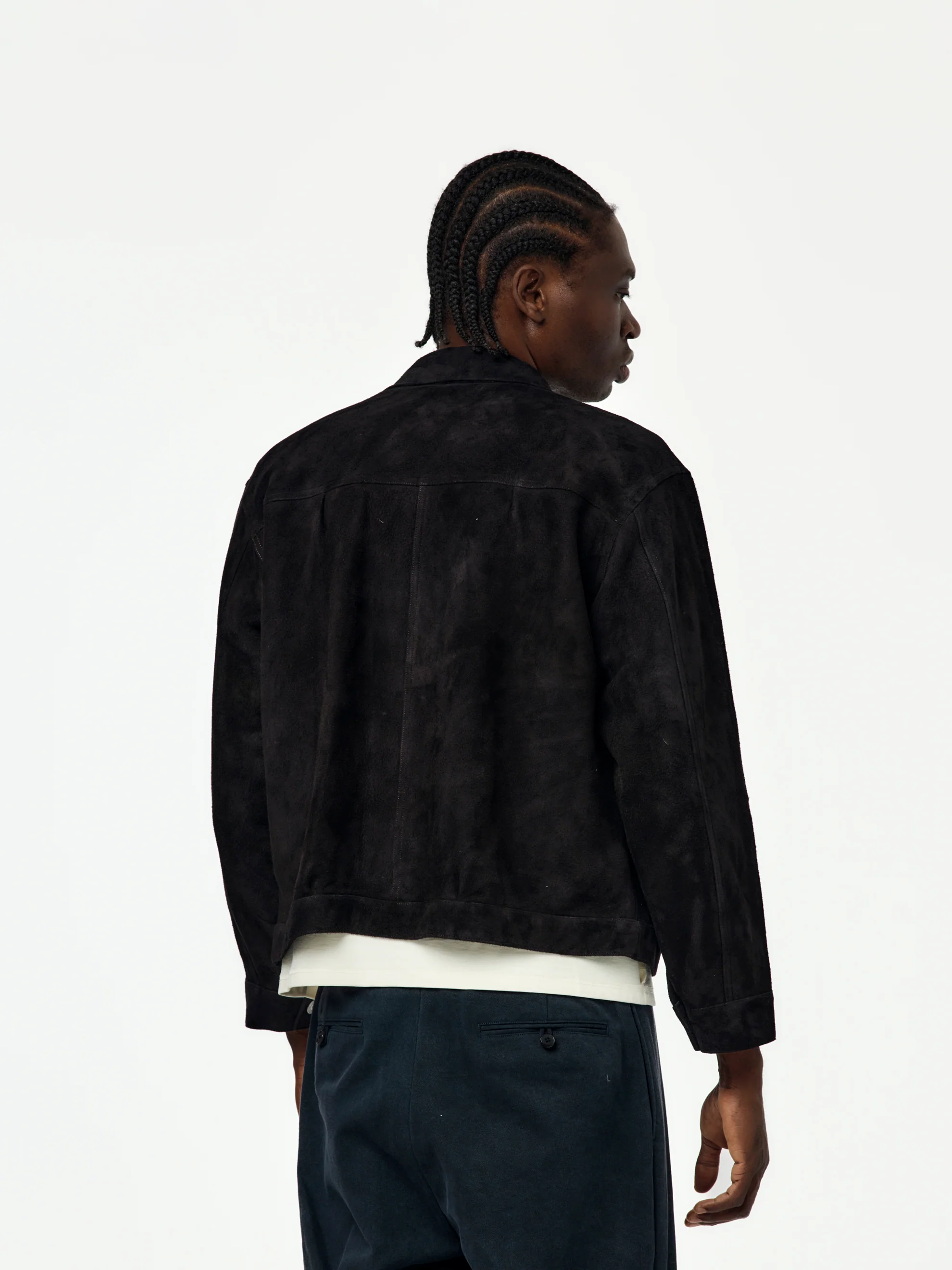 Suede Leather 1st Type Jacket (Black) - Image 3