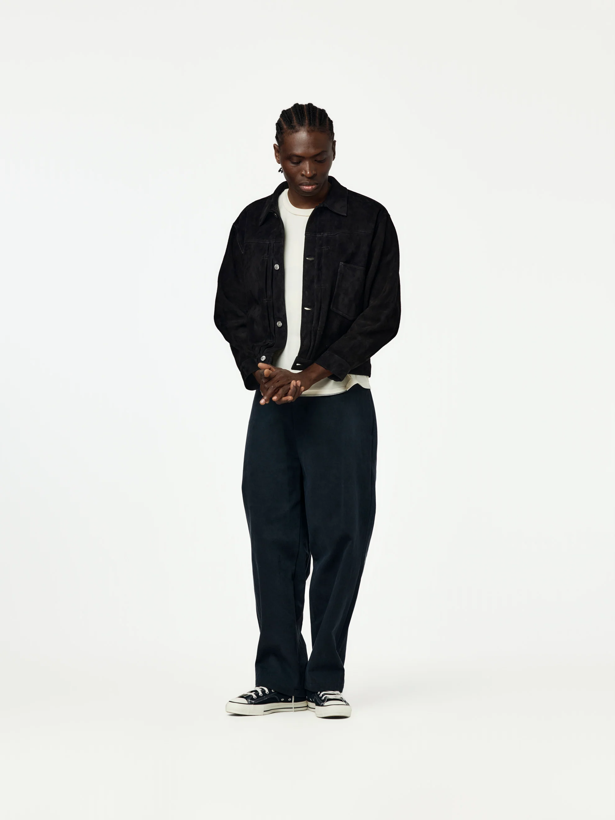 Suede Leather 1st Type Jacket (Black) - Image 4