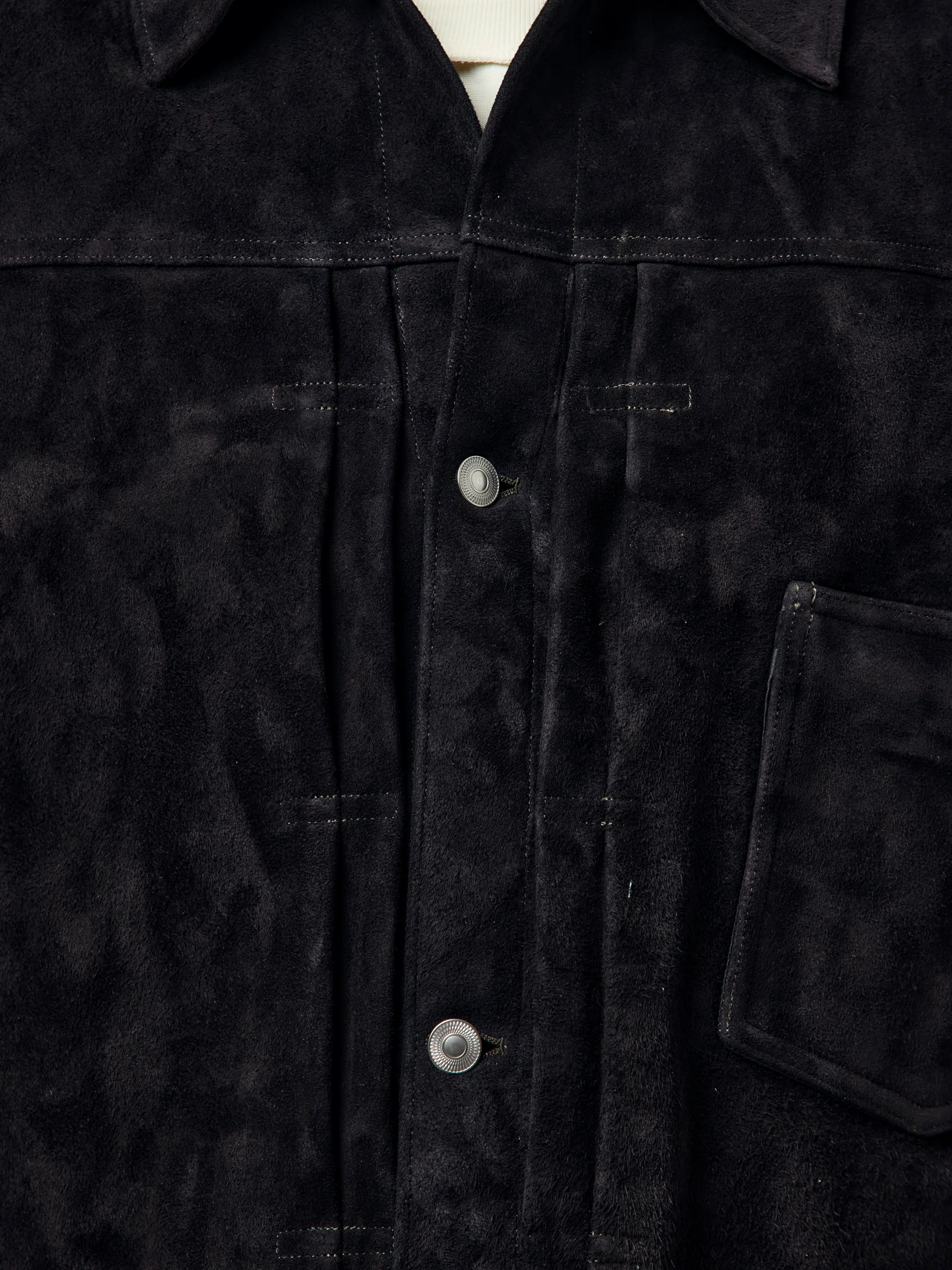 Suede Leather 1st Type Jacket (Black) - Image 6