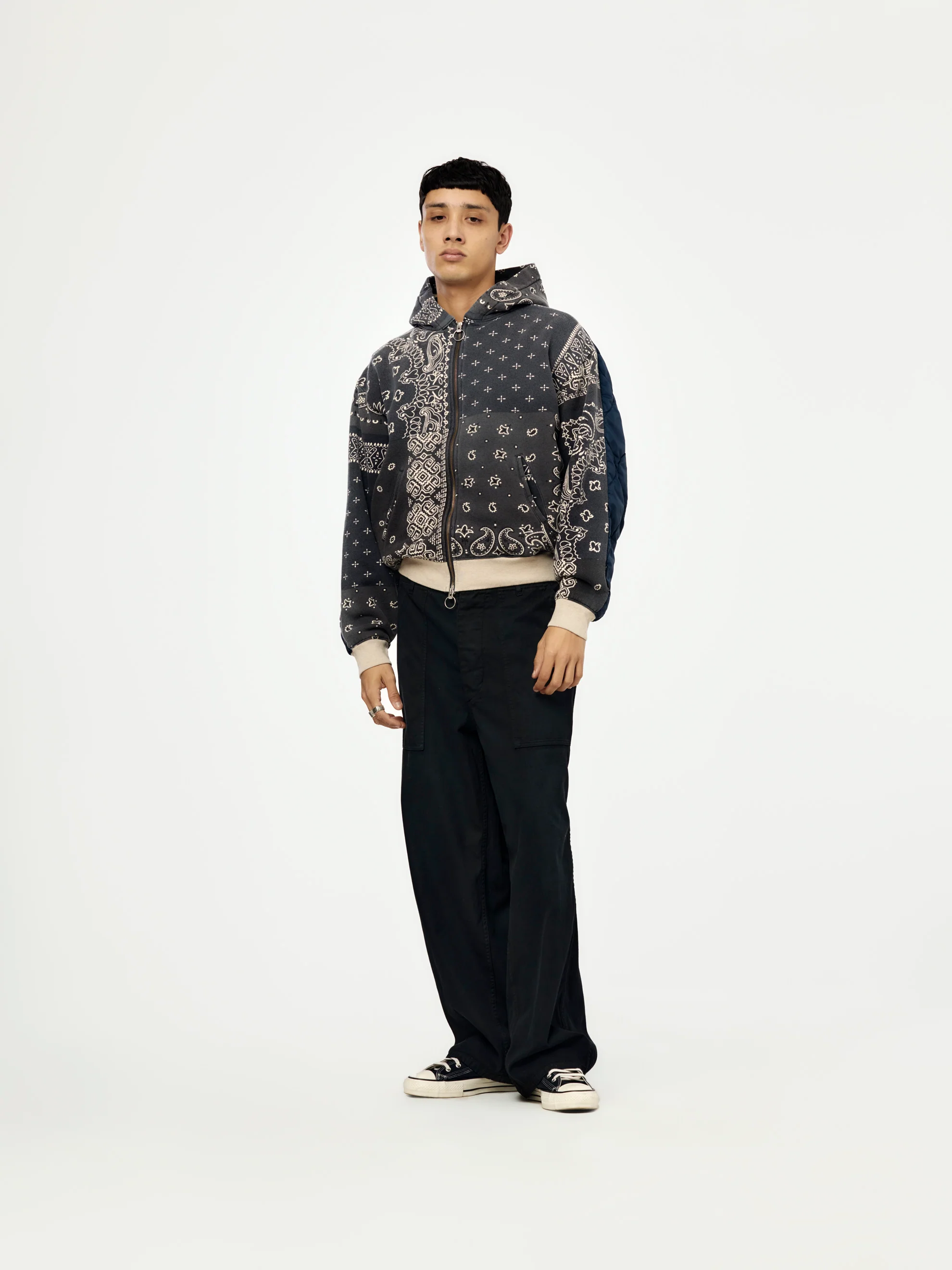 SWT Knit Bandana BIVOUAC Hooded Blouson (Black) - Image 4