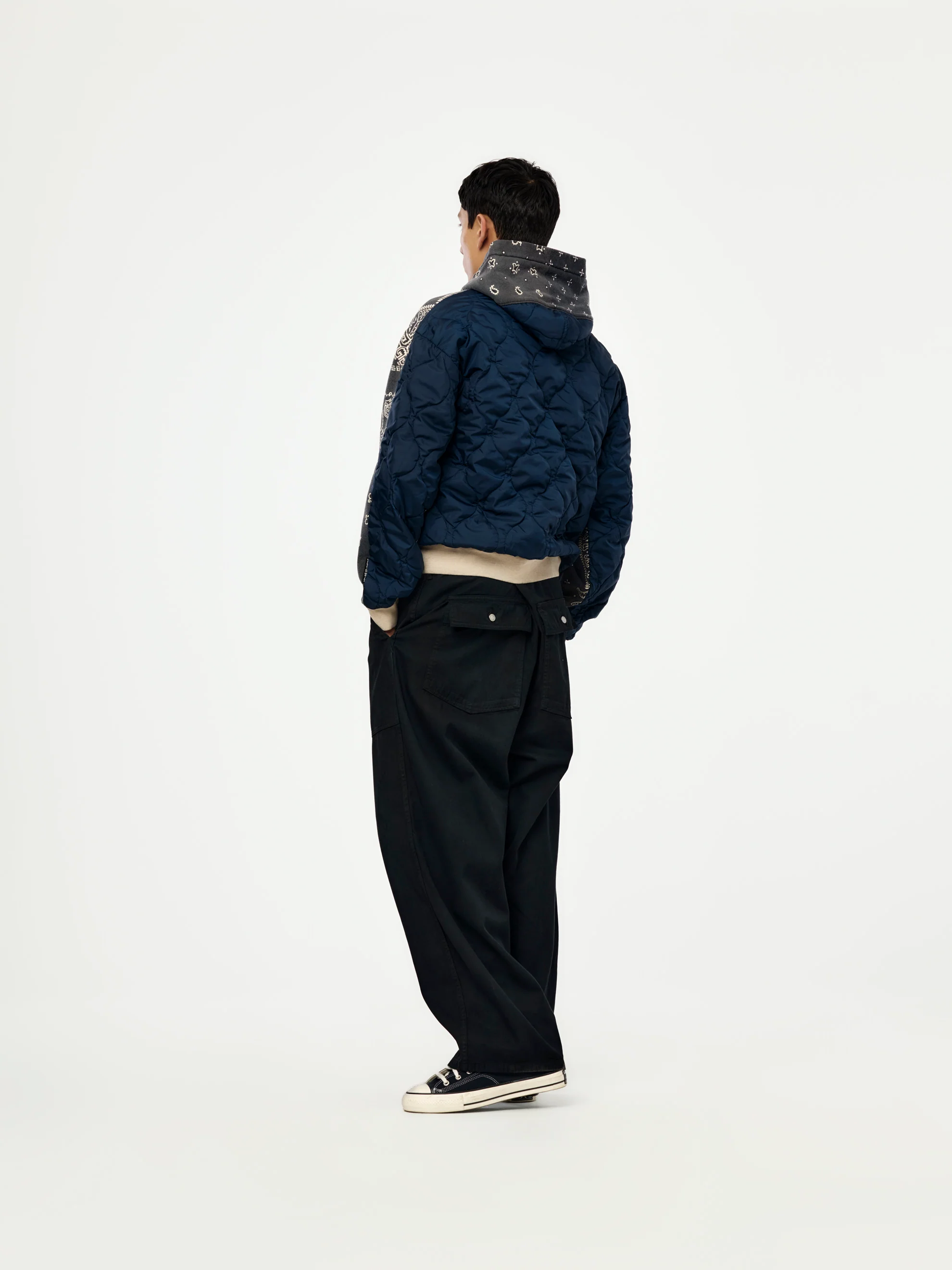 SWT Knit Bandana BIVOUAC Hooded Blouson (Black) - Image 5