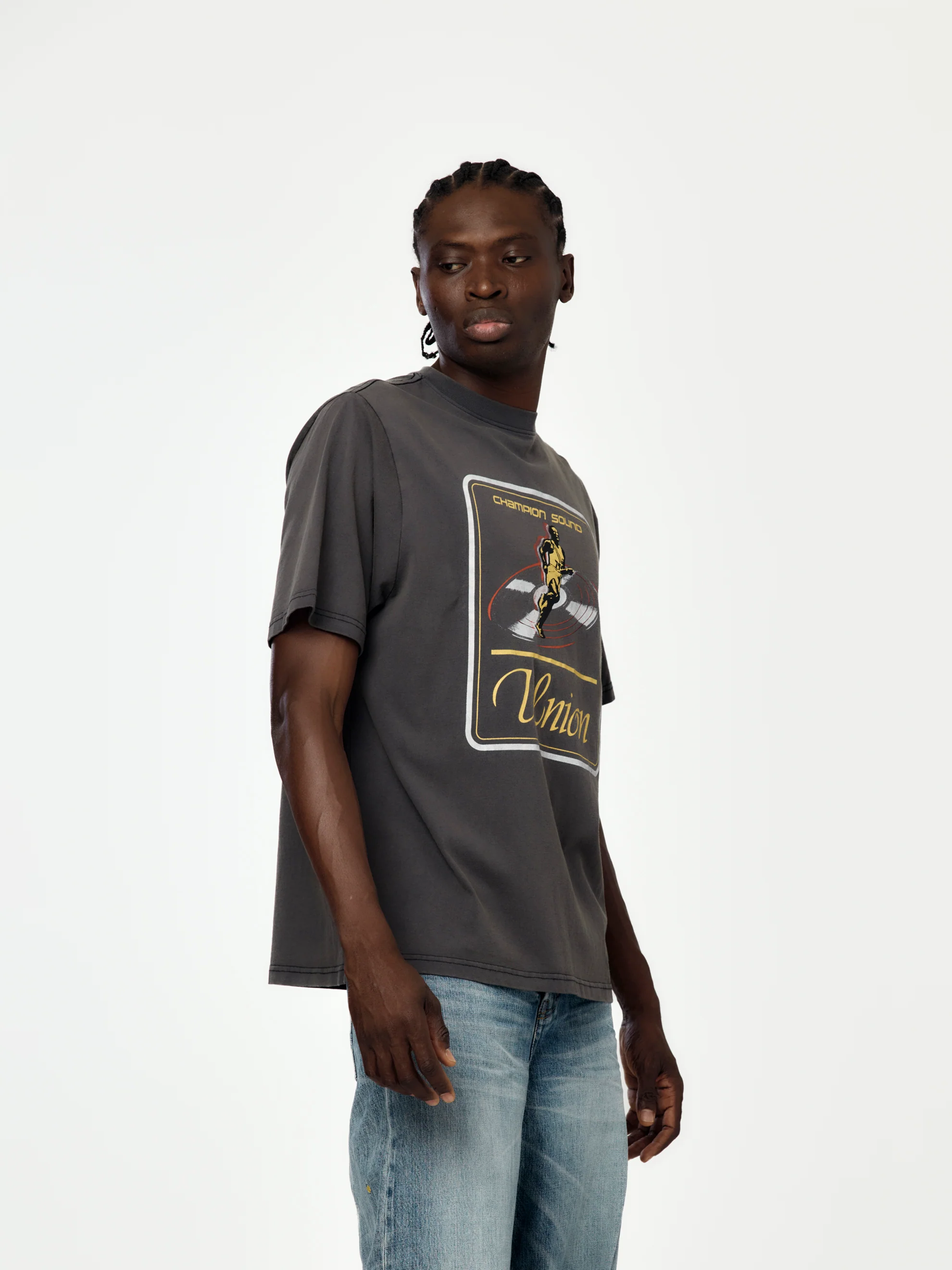 Track Tee (Vintage Black) - Image 2