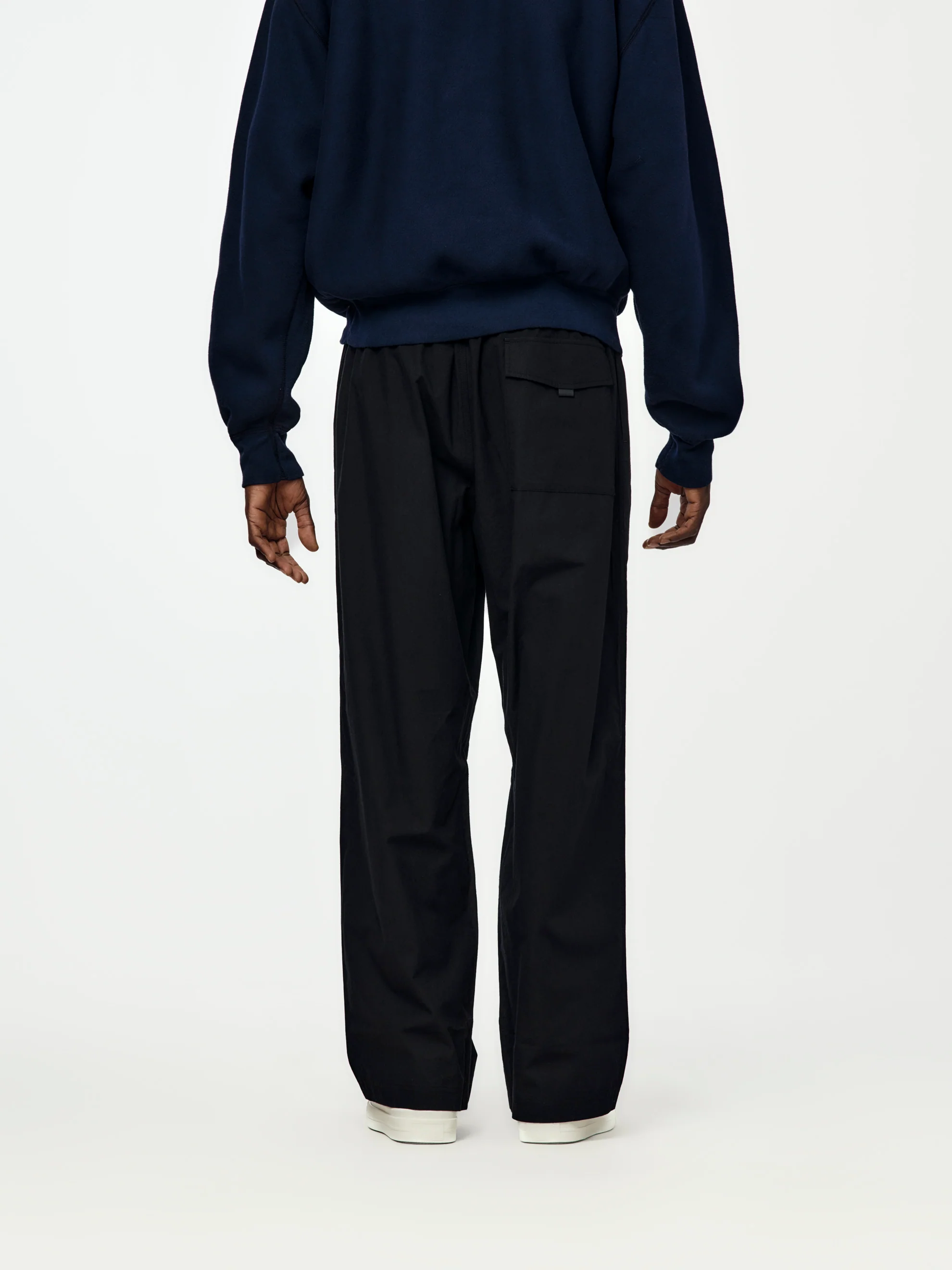Trow Drawstring Waist Pants (Black) - Image 3