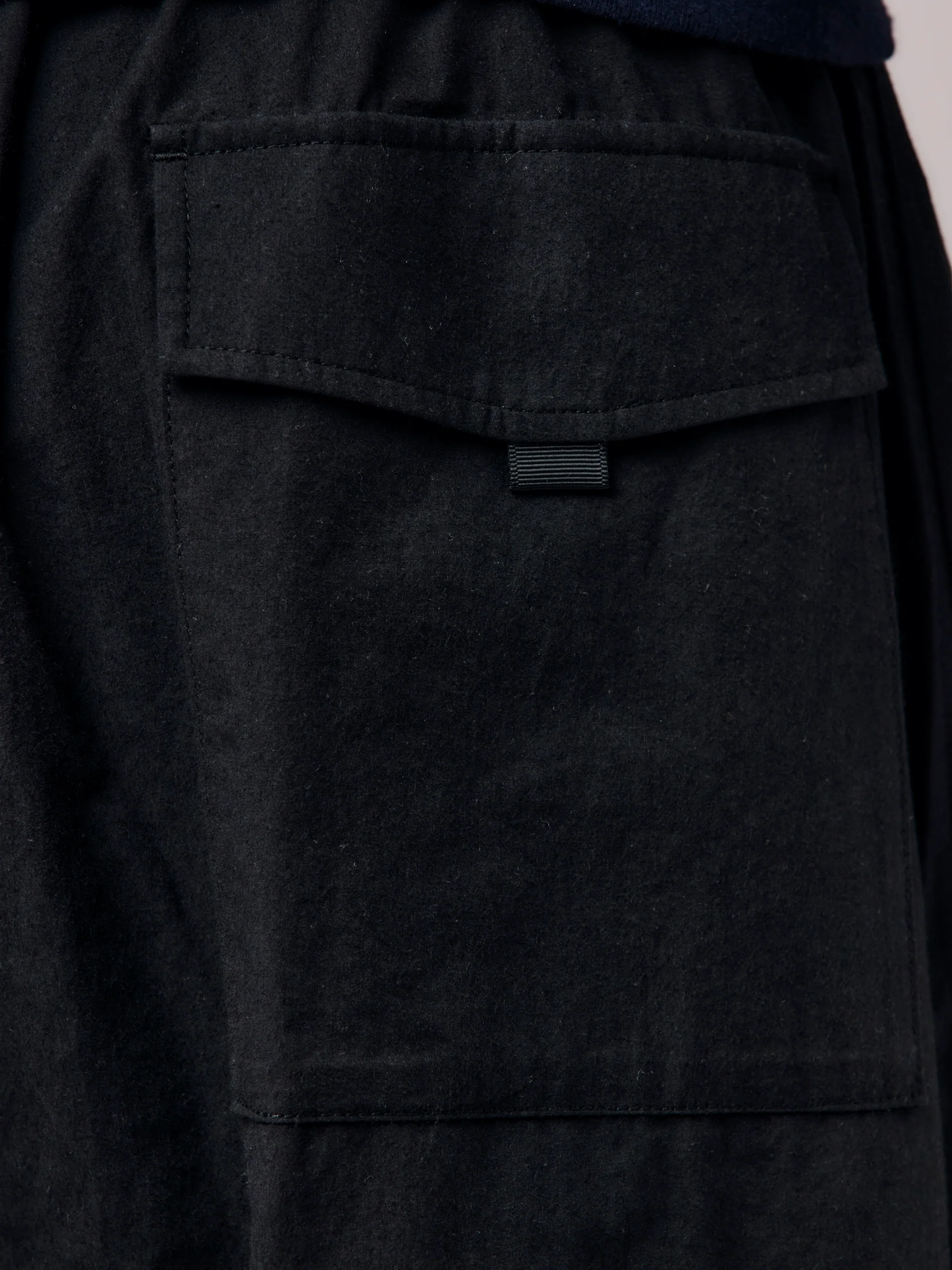 Trow Drawstring Waist Pants (Black) - Image 6