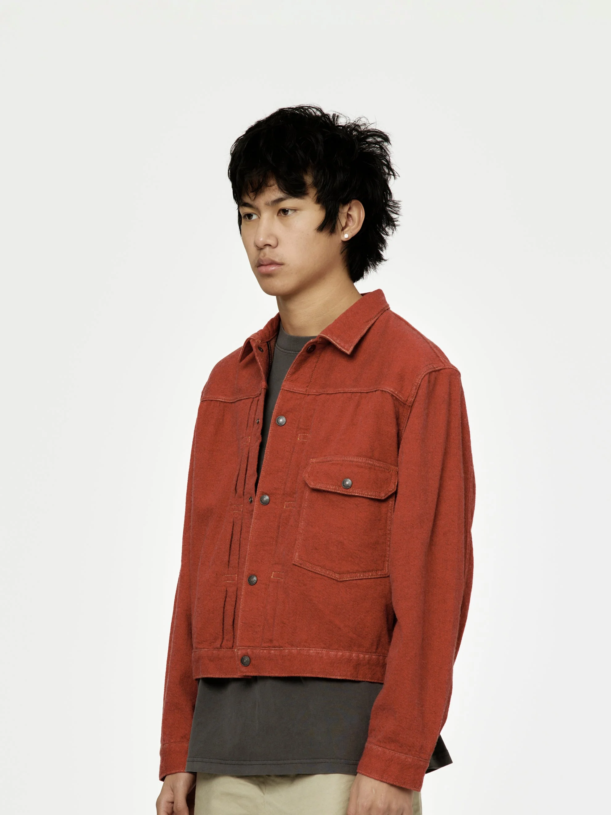 Twill Aging-Wool 1st JKT (Faded Red) - Image 2