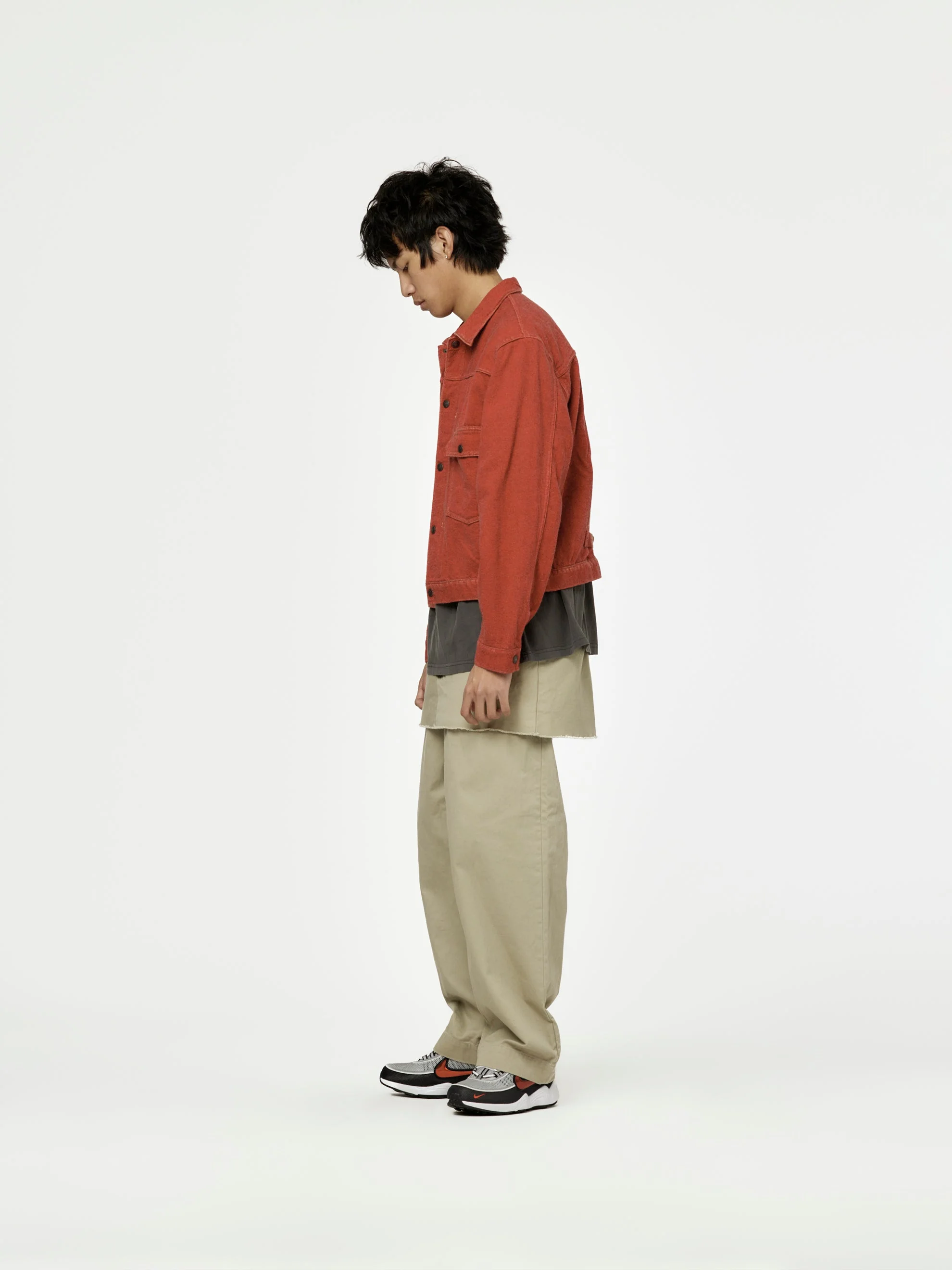 Twill Aging-Wool 1st JKT (Faded Red) - Image 5