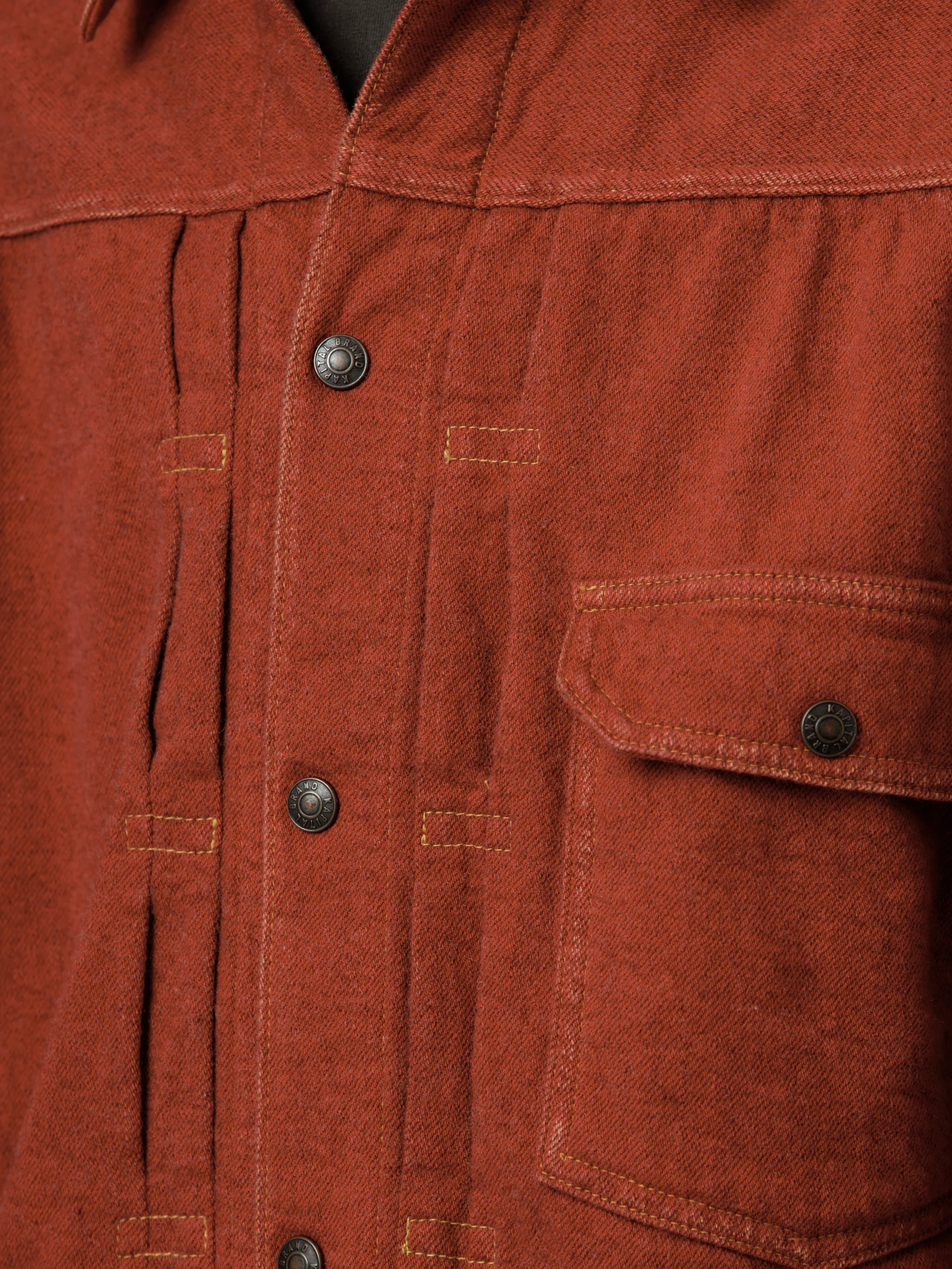Twill Aging-Wool 1st JKT (Faded Red) - Image 6