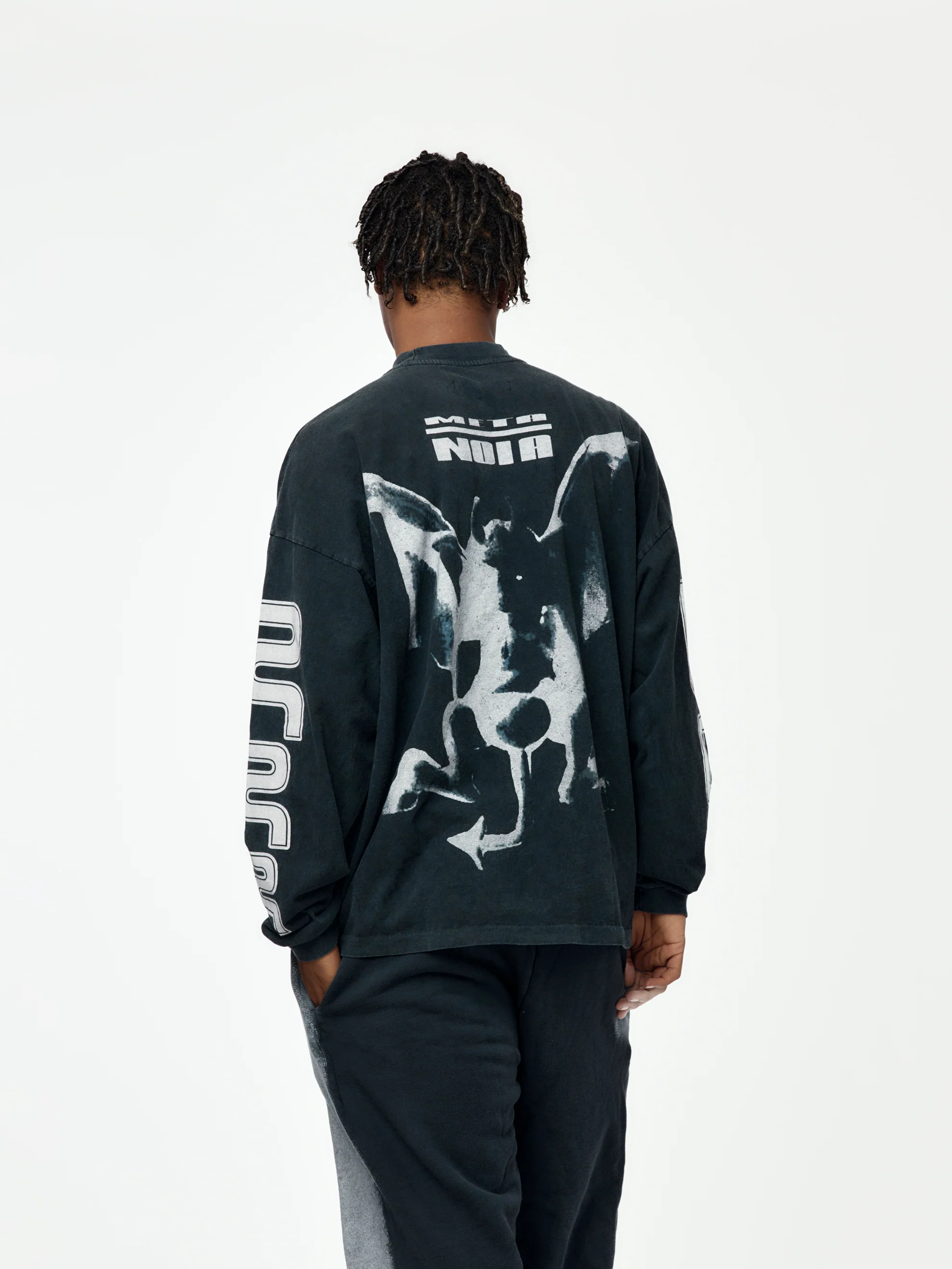 Ultra Metamoth Vintage LS Tee (Vintage Black) - Image 3