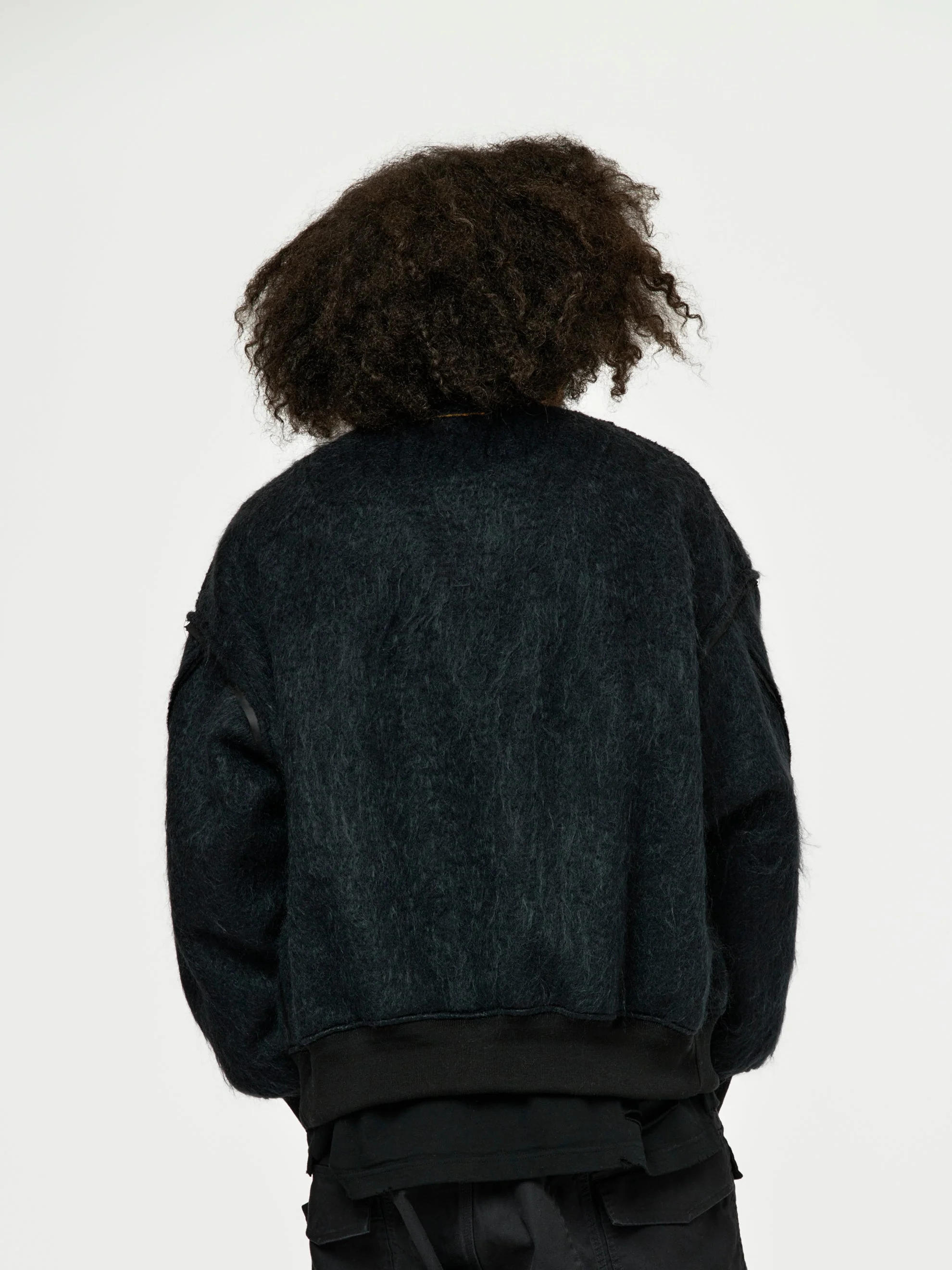 Union Mohair Shaggy MA-1 (Black) - Image 3