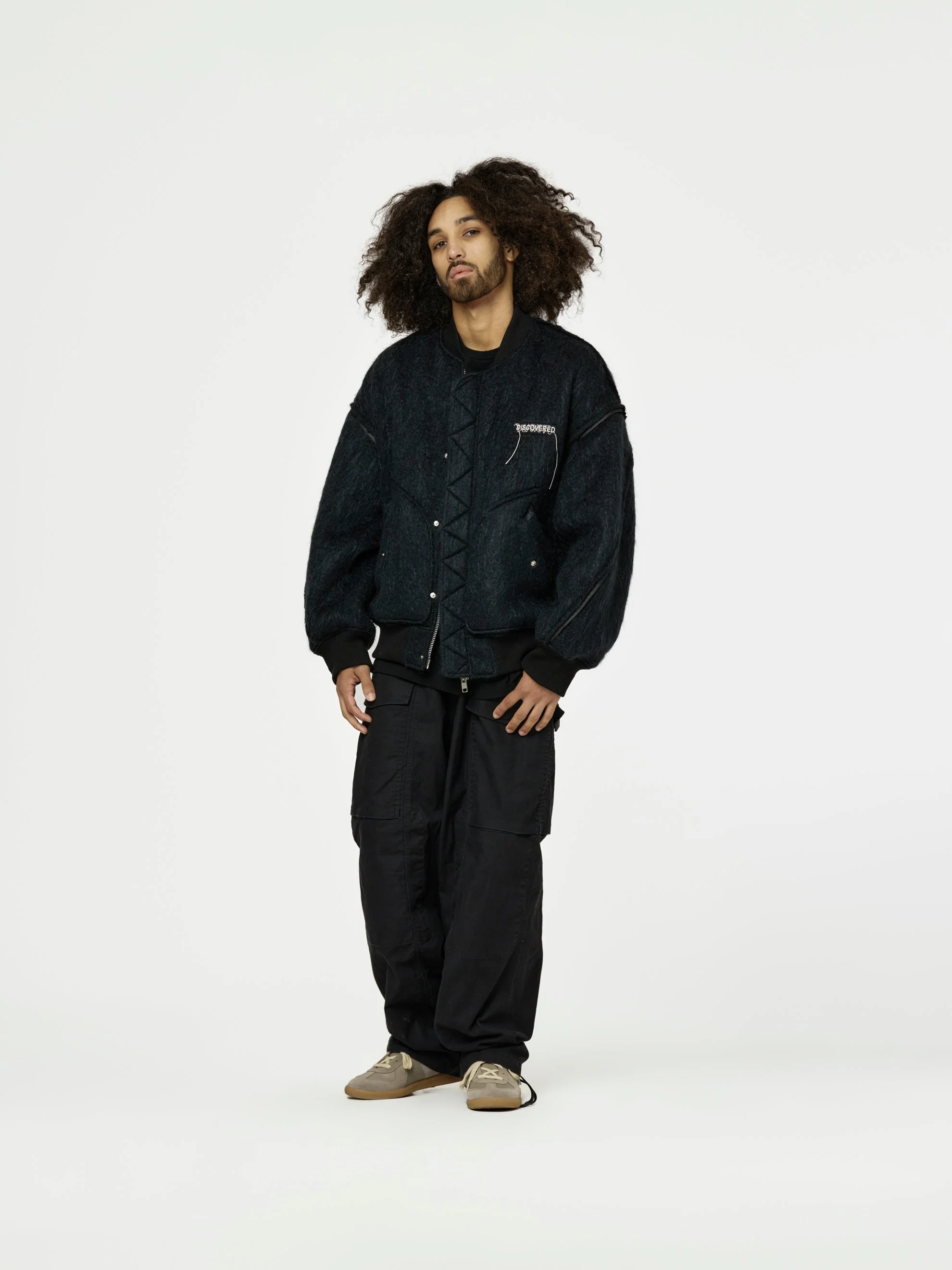 Union Mohair Shaggy MA-1 (Black) - Image 4