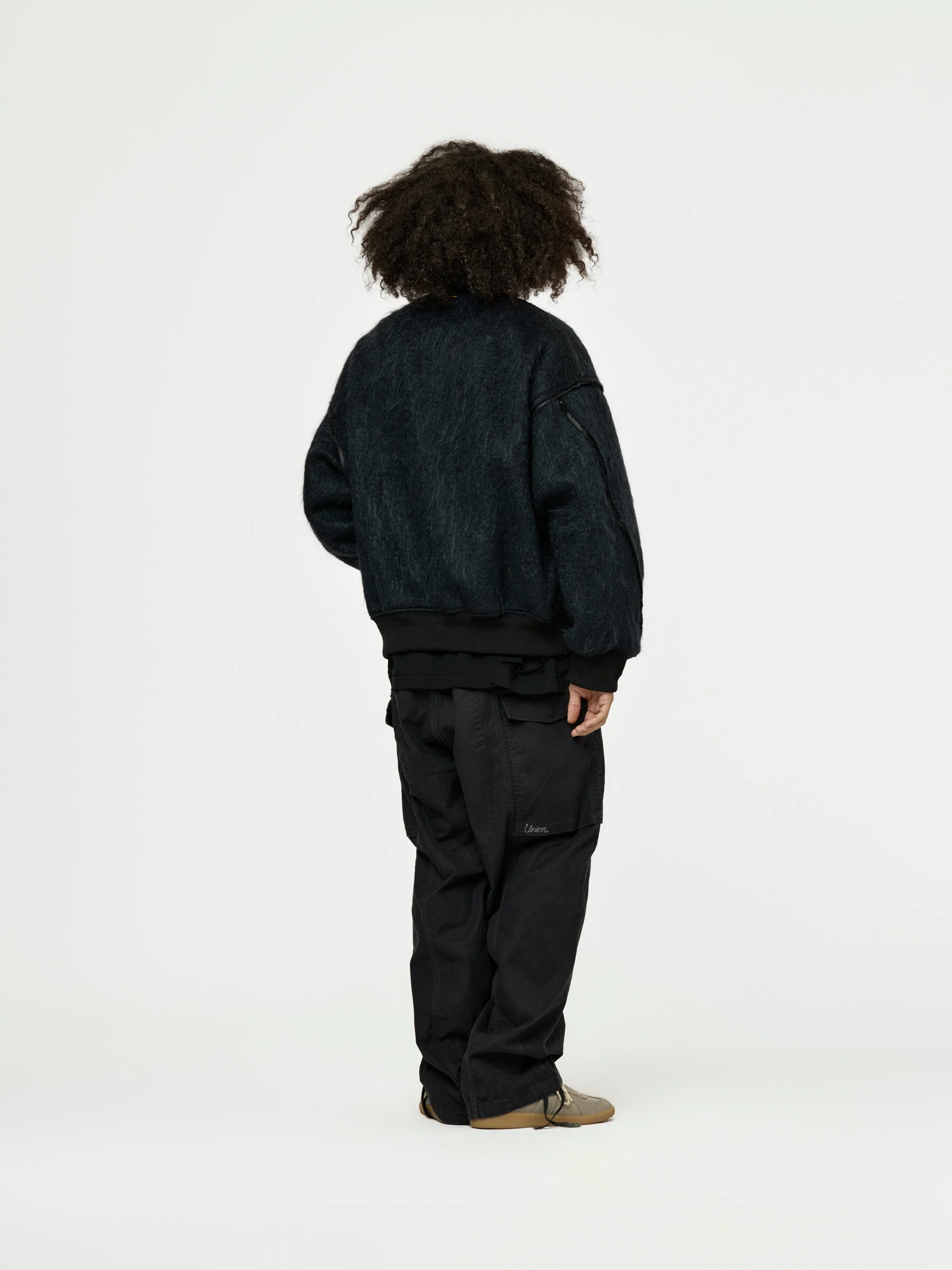 Union Mohair Shaggy MA-1 (Black) - Image 5