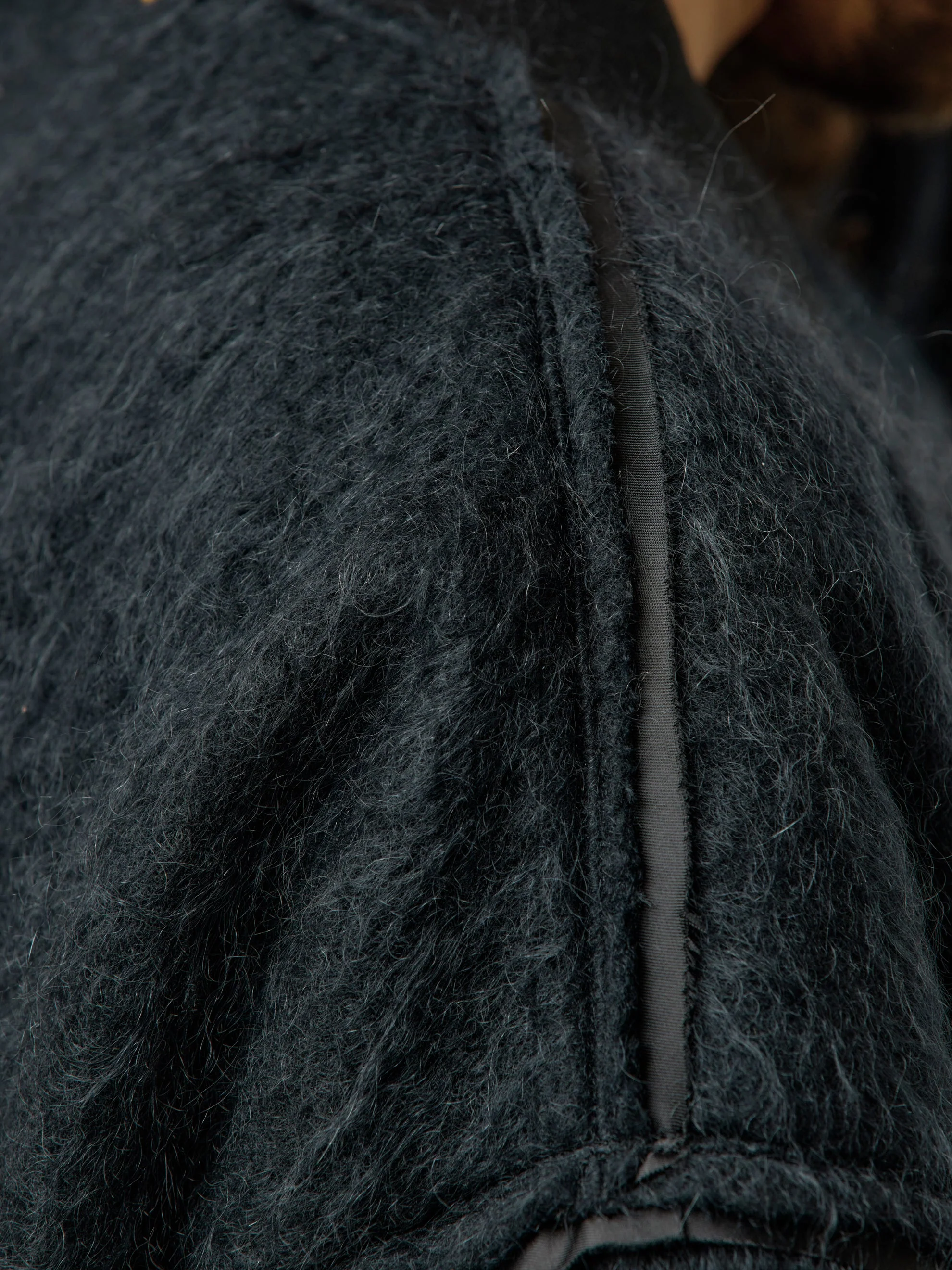 Union Mohair Shaggy MA-1 (Black) - Image 7