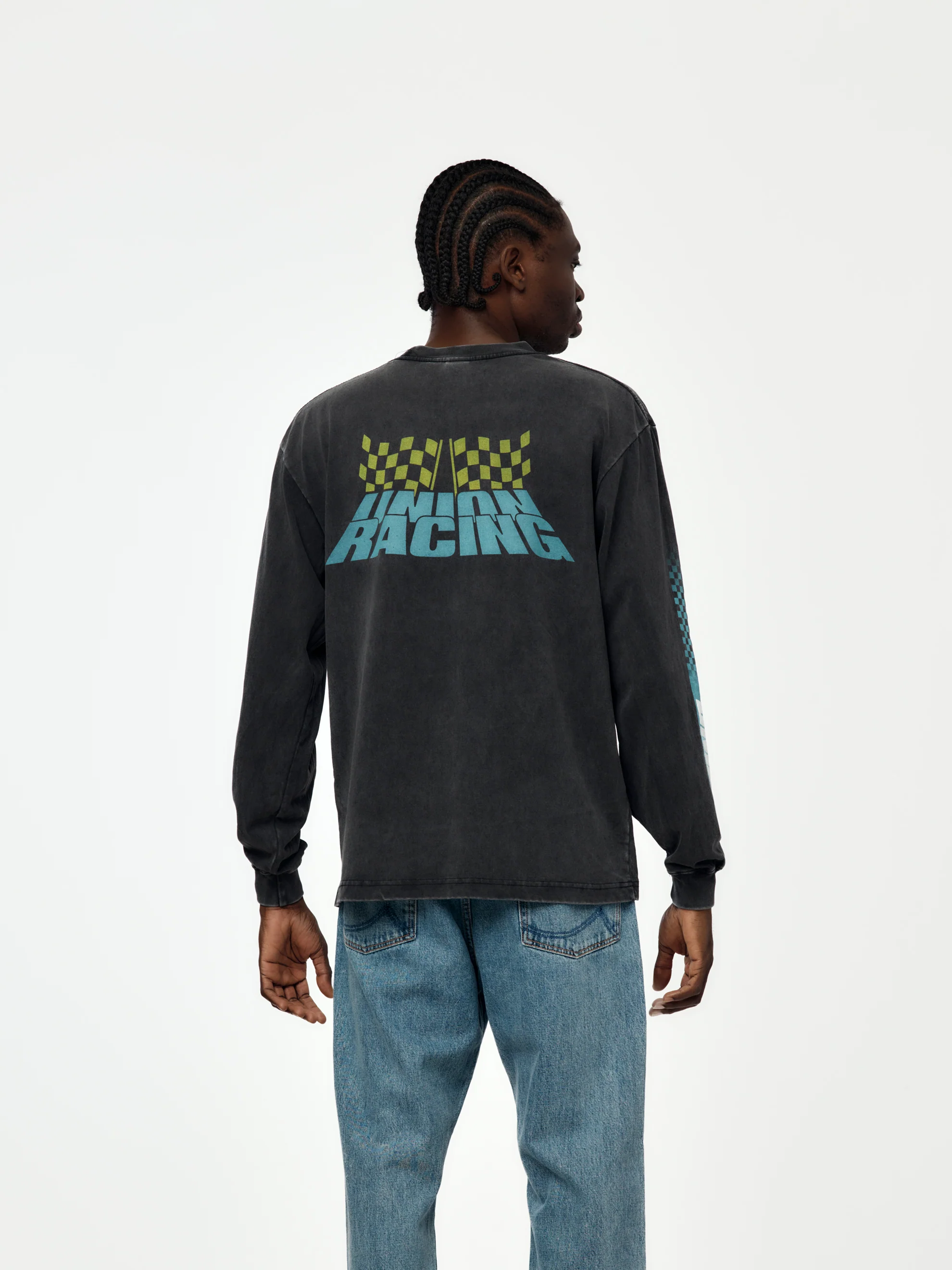 Union x Gran Turismo L/S T-Shirt (Vintage Black) - Image 3