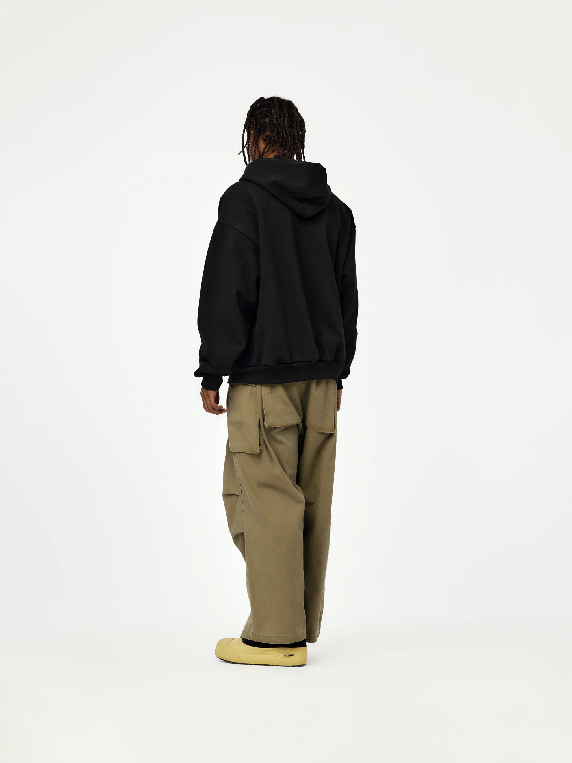 UNWAVERING FLAG ZIP HOODIE IN BLACK (BLACK) - Image 5